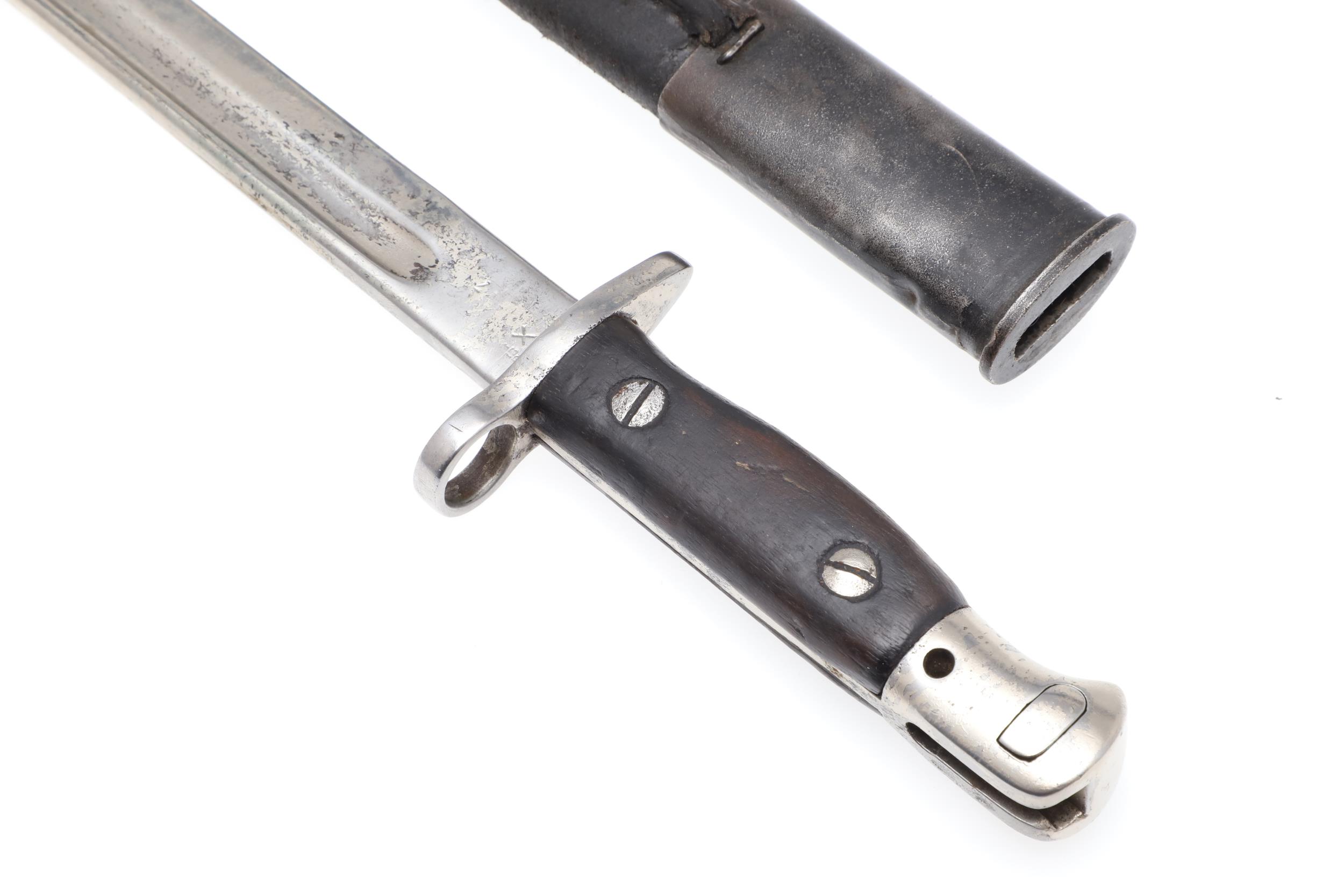 A 1907 PATTERN BAYONET AND SCABBARD BY SANDERSON. - Bild 8 aus 11