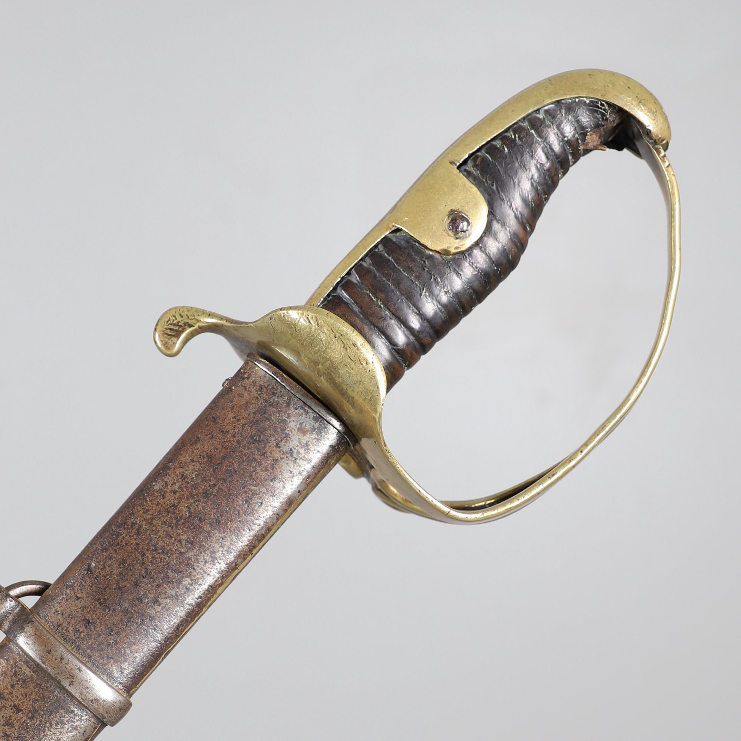 A FIRST WORLD WAR TURKISH CAVALRY OFFICER'S SABRE AND SCABBARD. - Image 2 of 15