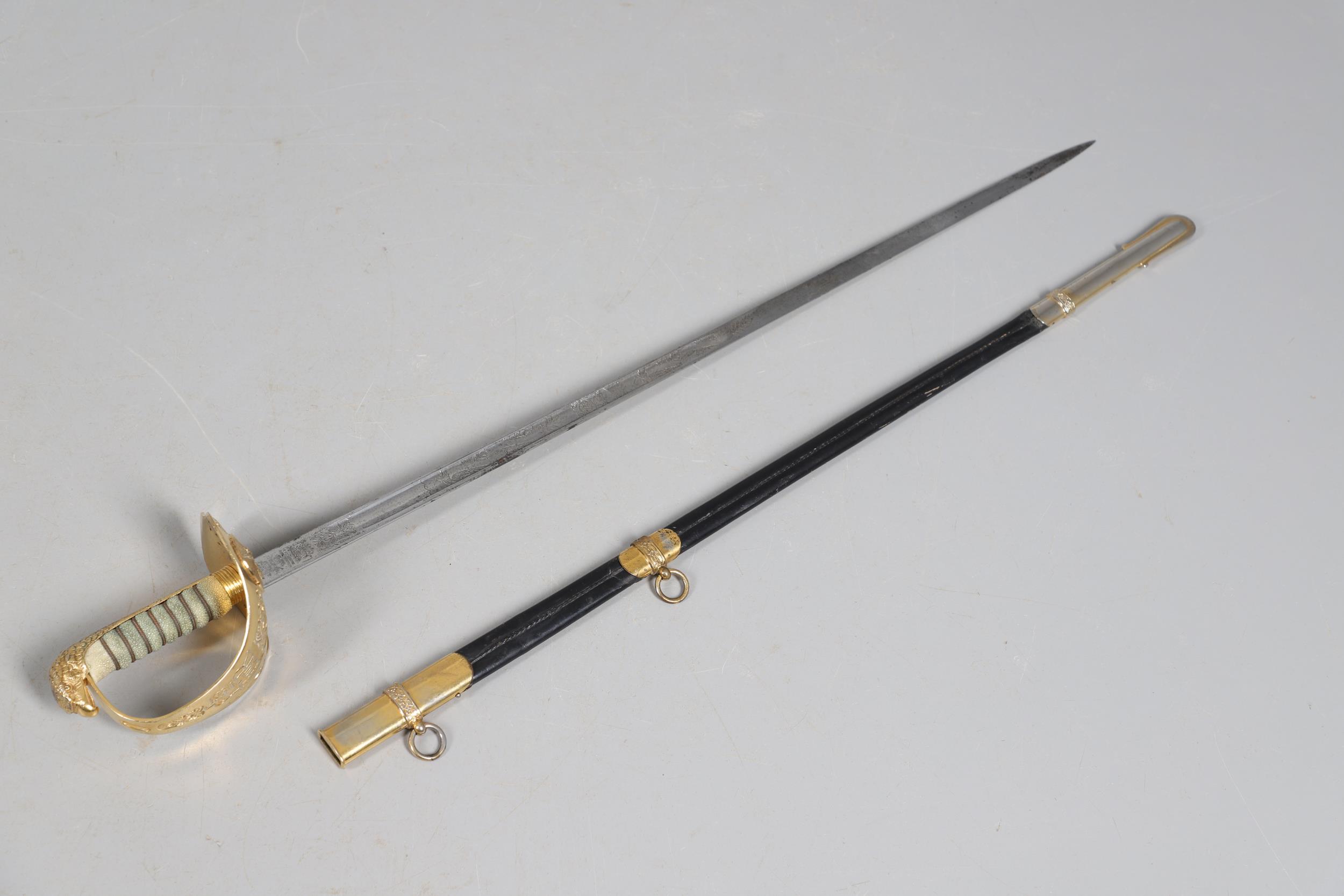 AN ELIZABETH II RAF OFFICER'S SWORD AND SCABBARD BY WILKINSON OF LONDON. - Image 4 of 19