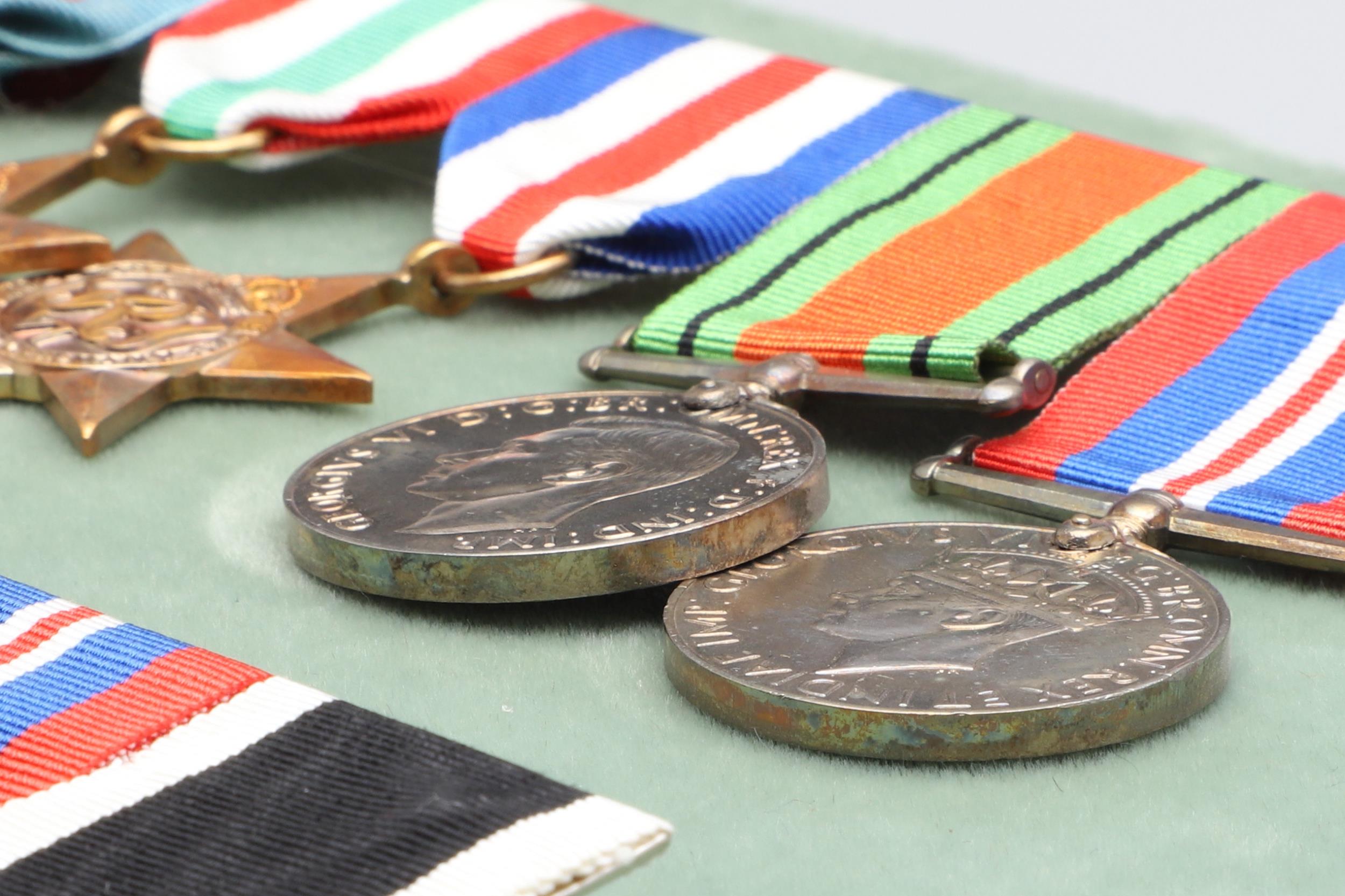 THREE BARS OF SECOND WORLD WAR MEDALS TO INCLUDE A NEW ZEALAND WAR SERVICE GROUP. - Image 9 of 11