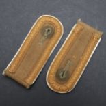 A PAIR OF SECOND WORLD WAR GERMAN ARMY AFRIKAKORPS INFANTRY NCO'S SHOULDER STRAPS.