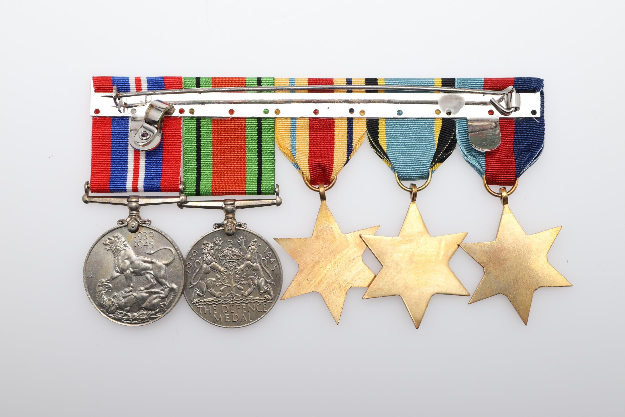 THREE BARS OF SECOND WORLD WAR MEDALS TO INCLUDE A NEW ZEALAND WAR SERVICE GROUP. - Image 7 of 11