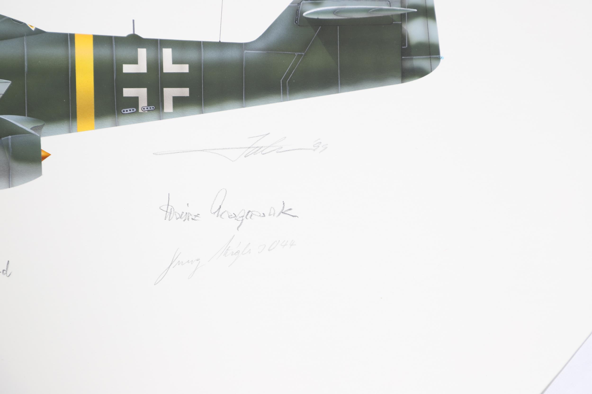 JOHN C. VALO, c.1963, MESSERSCHMIT Me-262A-1. WITH VARIOUS SIGNATURES. - Image 6 of 8