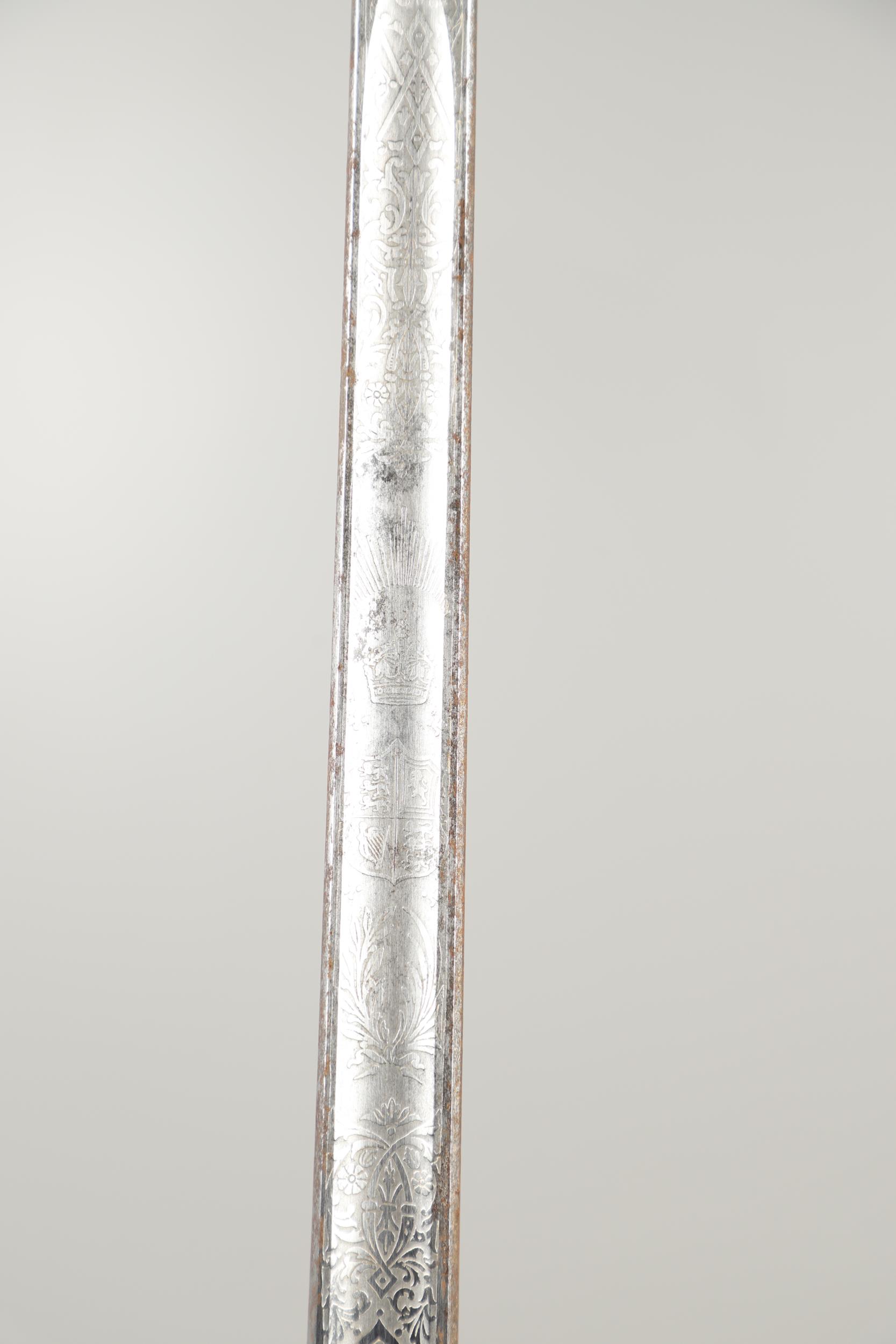 A ROYAL FUSILIERS 1897 PATTERN SWORD AND SCABBARD. - Image 6 of 14