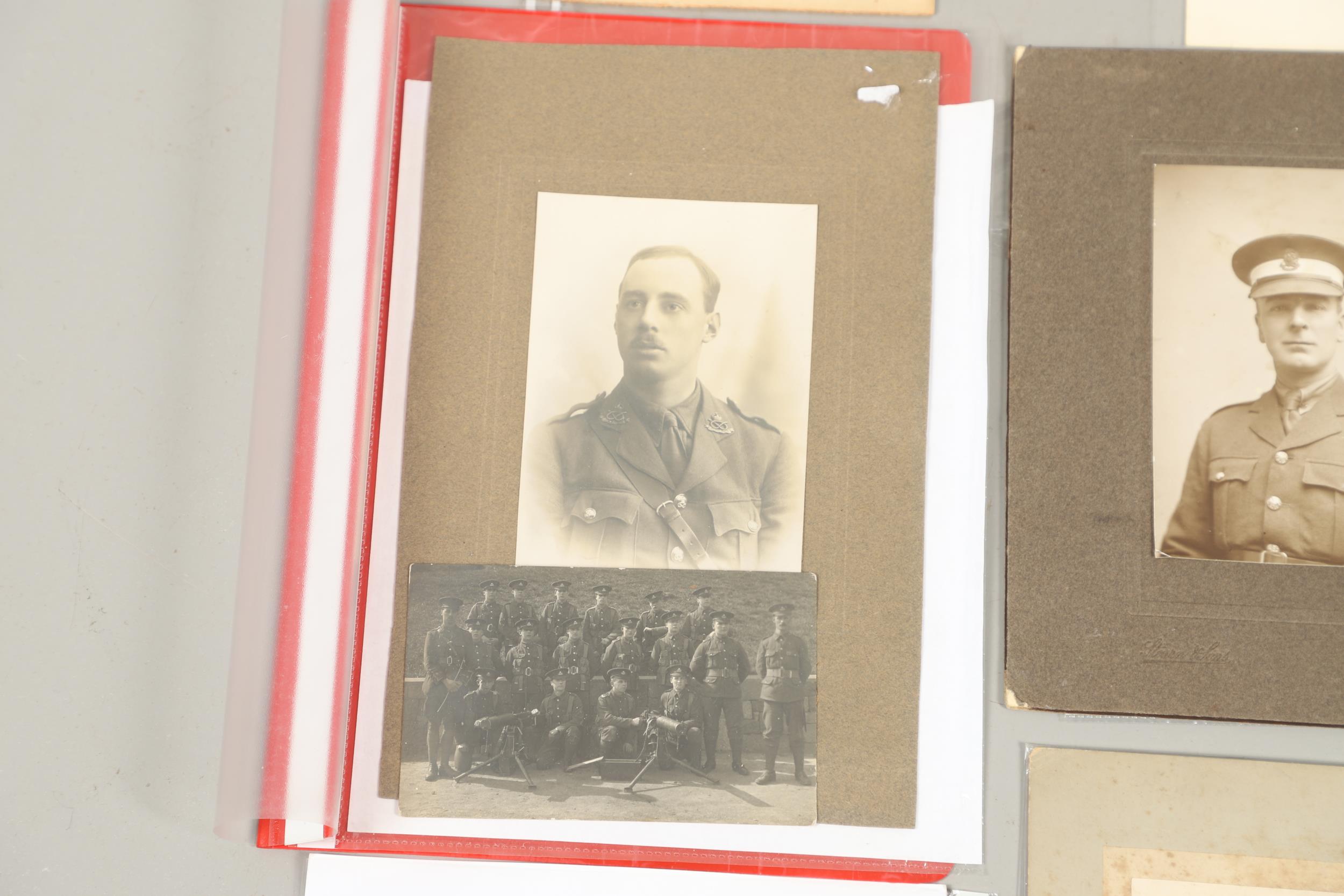 AN INTERESTING COLLECTION OF PORTRAIT PHOTOGRAPHS OF MEN IN UNIFORM TO INCLUDE ROYAL FLYING CORPS AN - Image 13 of 26