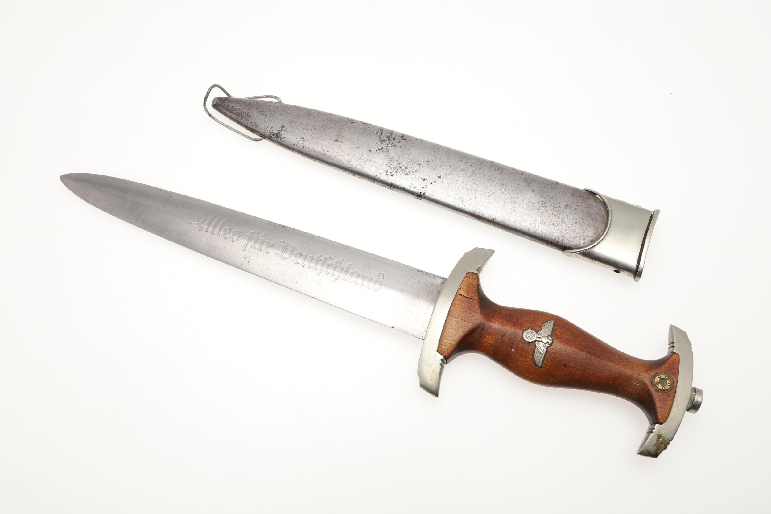A SECOND WORLD WAR GERMAN SA DAGGER AND SCABBARD. - Image 5 of 8