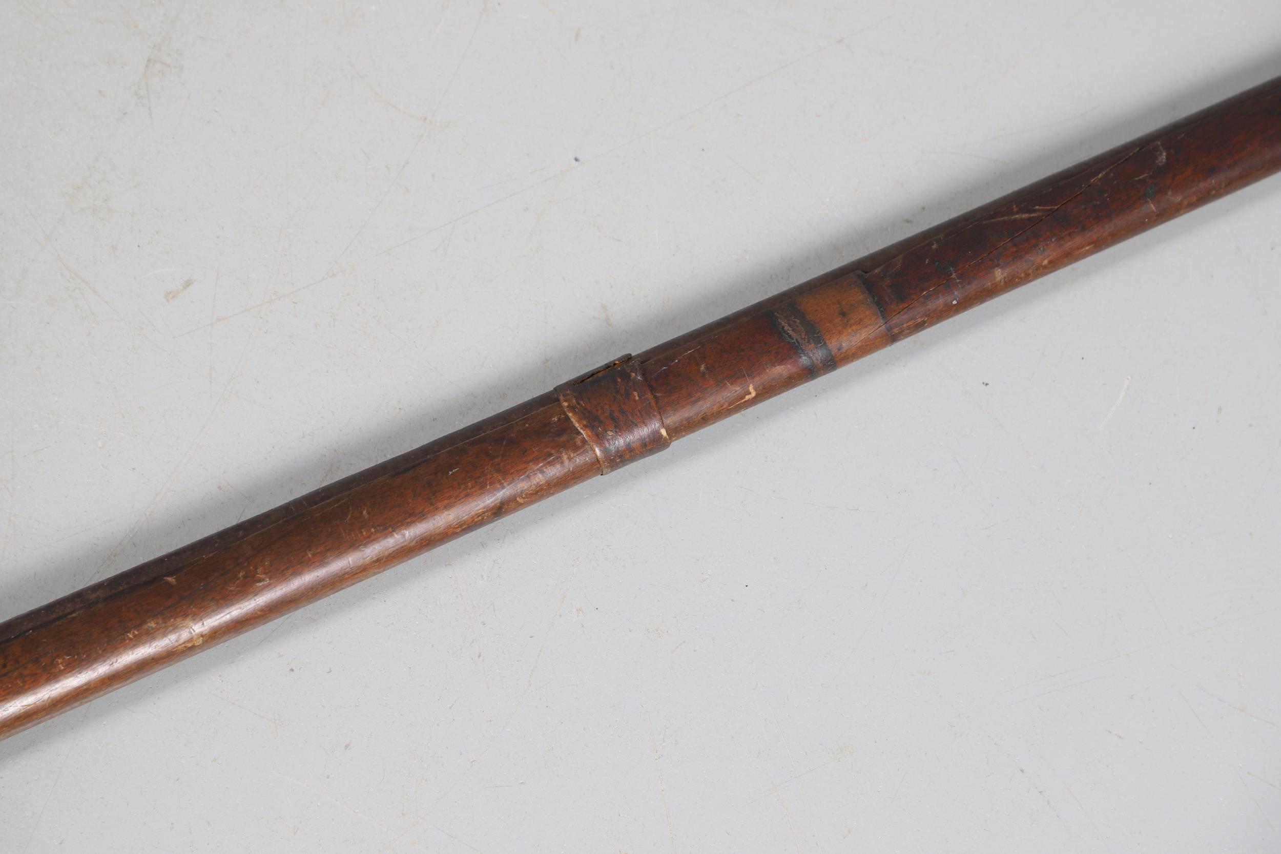 A 19TH CENTURY MATCHLOCK LONG GUN. - Image 5 of 25