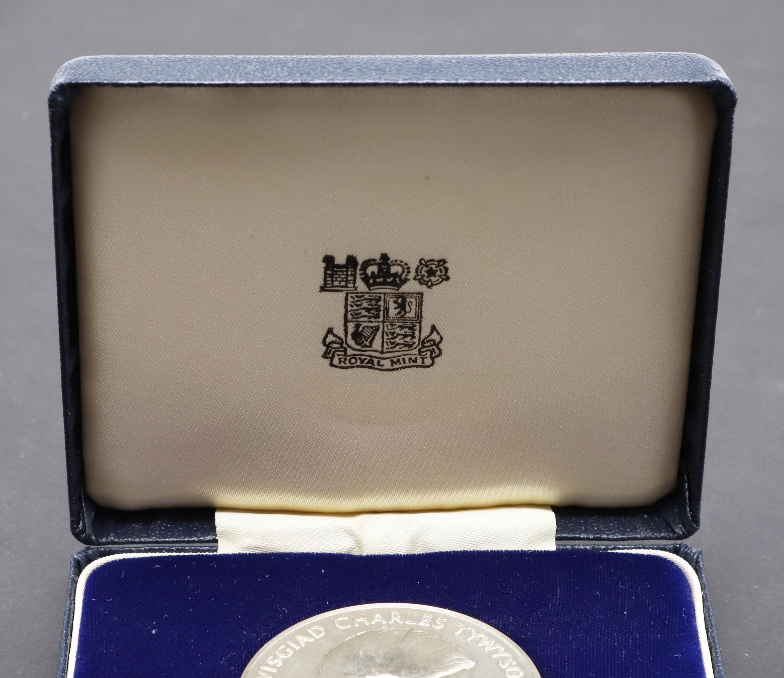 KING CHARLES III INVESTITURE SILVER MEDAL, 1969. - Image 5 of 5