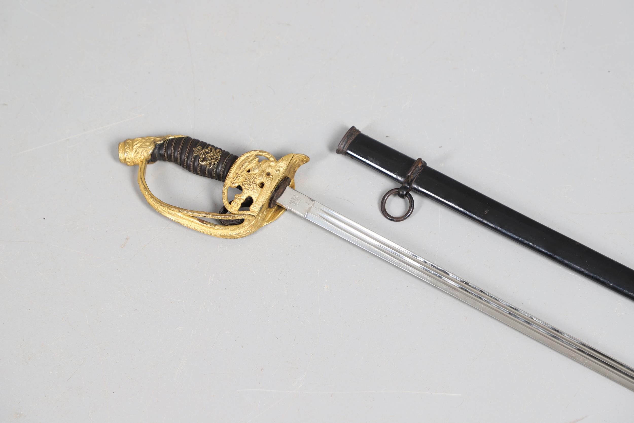 PRUSSIAN SENIOR INFANTRY OFFICER'S 1889 PATTERN SWORD AND SCABBARD. - Image 6 of 13