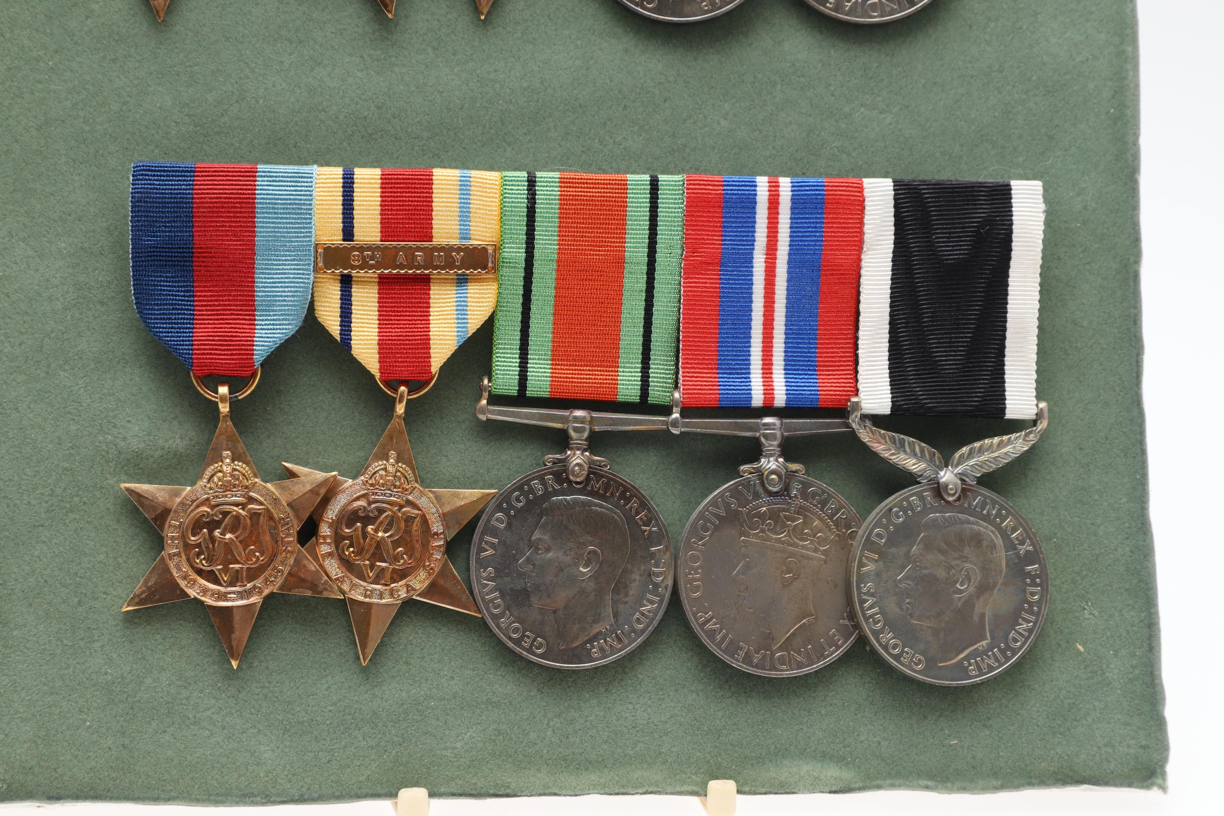 THREE BARS OF SECOND WORLD WAR MEDALS TO INCLUDE A NEW ZEALAND WAR SERVICE GROUP. - Image 4 of 11