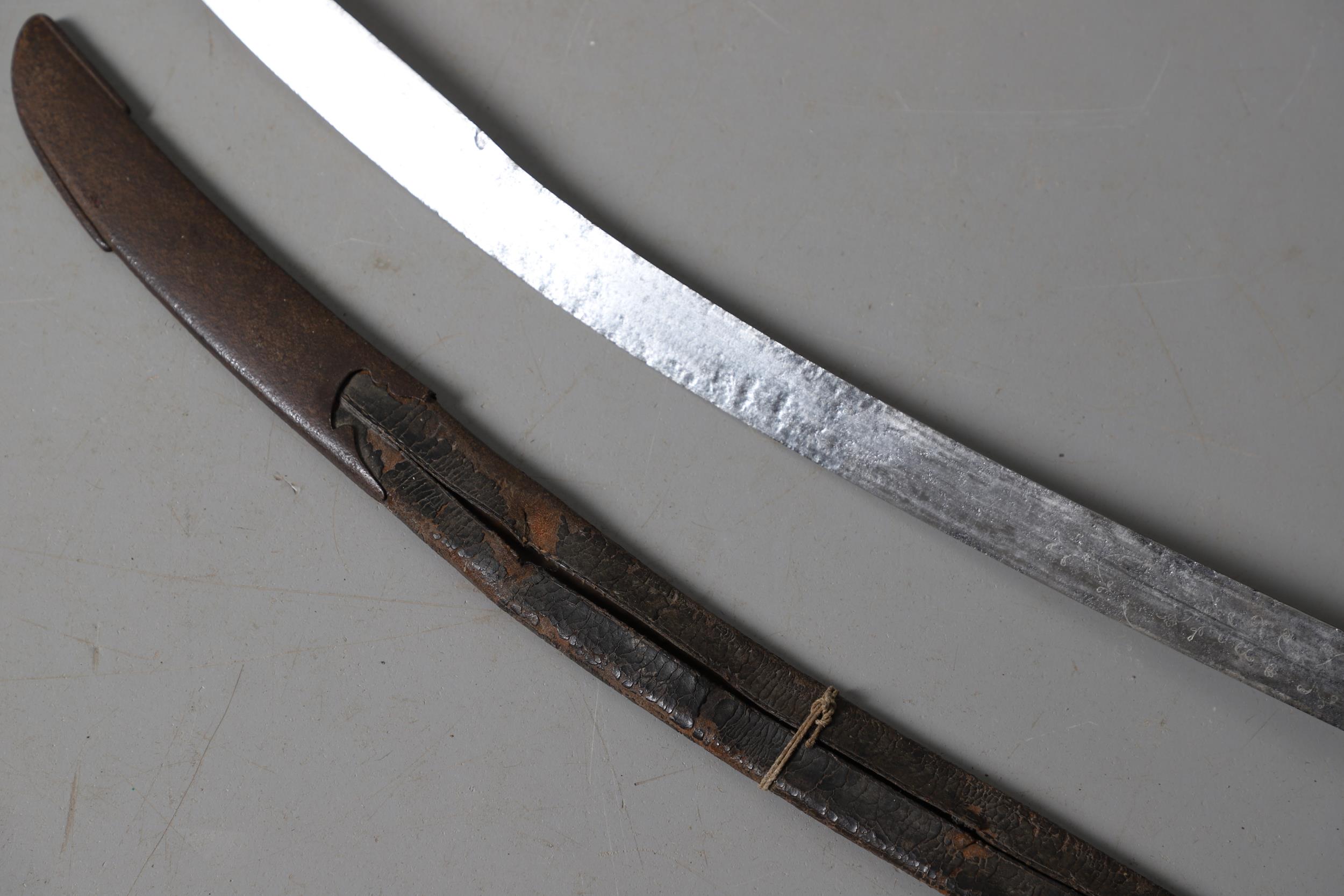 A 1796 PATTERN LIGHT CAVALRY OFFICER'S SWORD AND SCABBARD. - Image 10 of 12