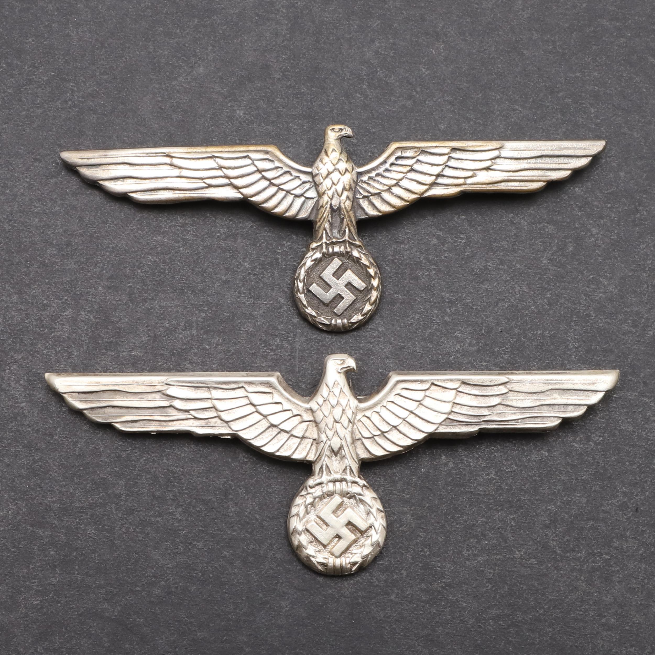 TWO SECOND WORLD WAR GERMAN ARMY OFFICER'S BREAST EAGLES. - Bild 2 aus 6