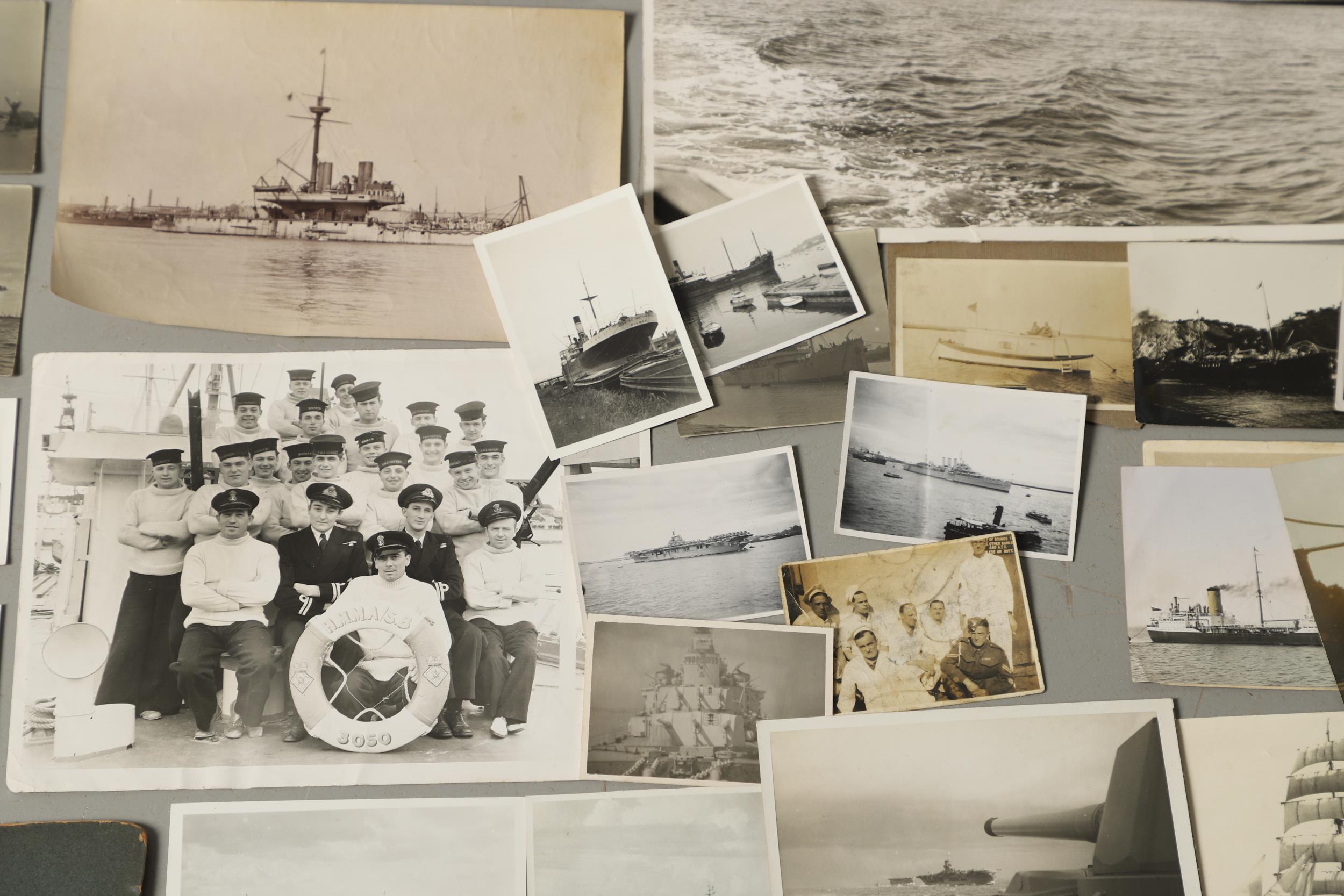 A LARGE AND INTERESTING COLLECTION OF PHOTOGRAPHS OF NAVAL RELATED SUBJECTS. - Image 13 of 22