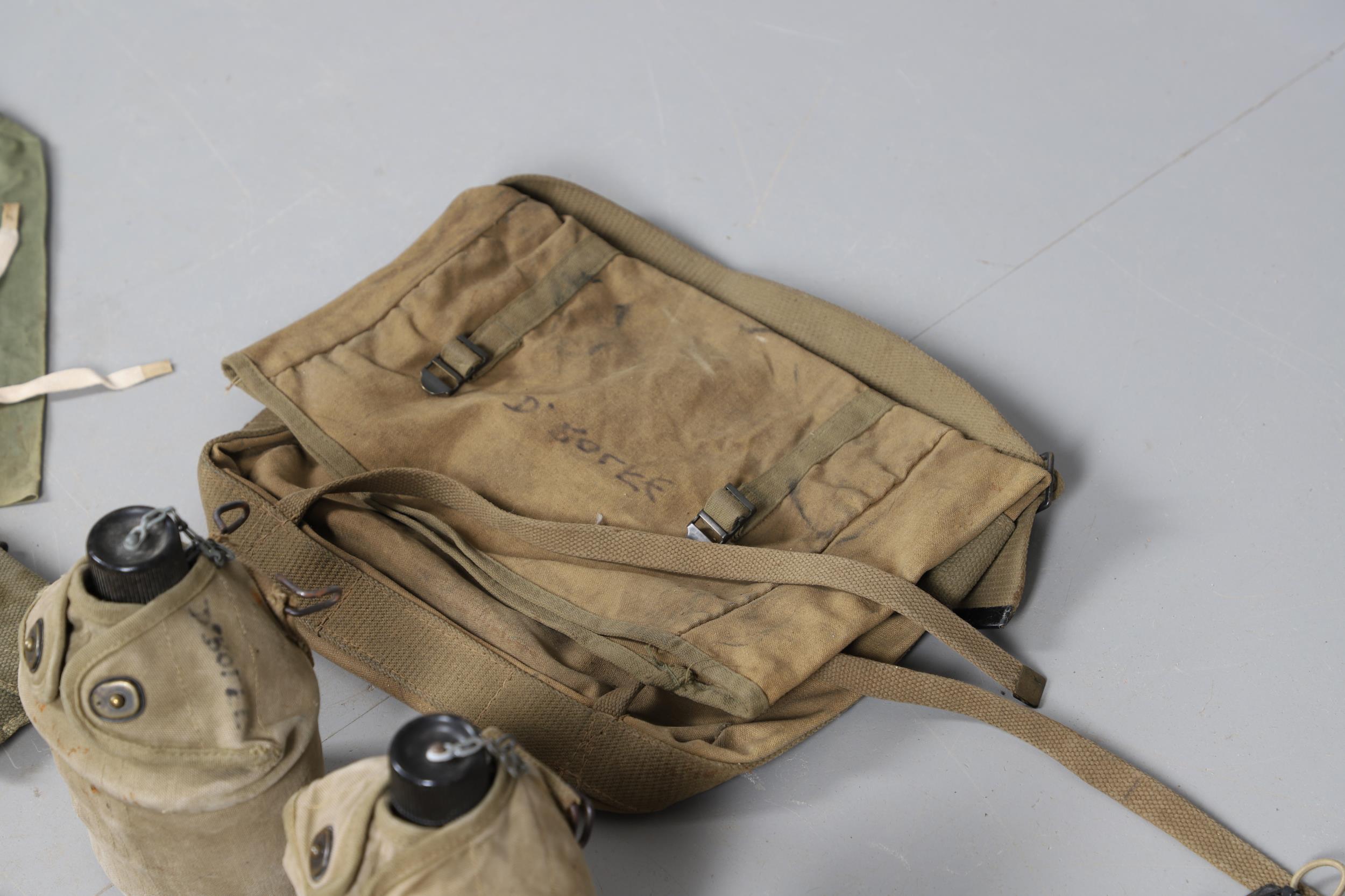 A COLLECTION OF SECOND WORLD WAR AND LATER AMERICAN WEBBING AND SIMILAR ITEMS. - Image 2 of 29