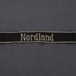 A SECOND WORLD WAR WAFFEN-SS 'NORDLAND' CUFFBAND.