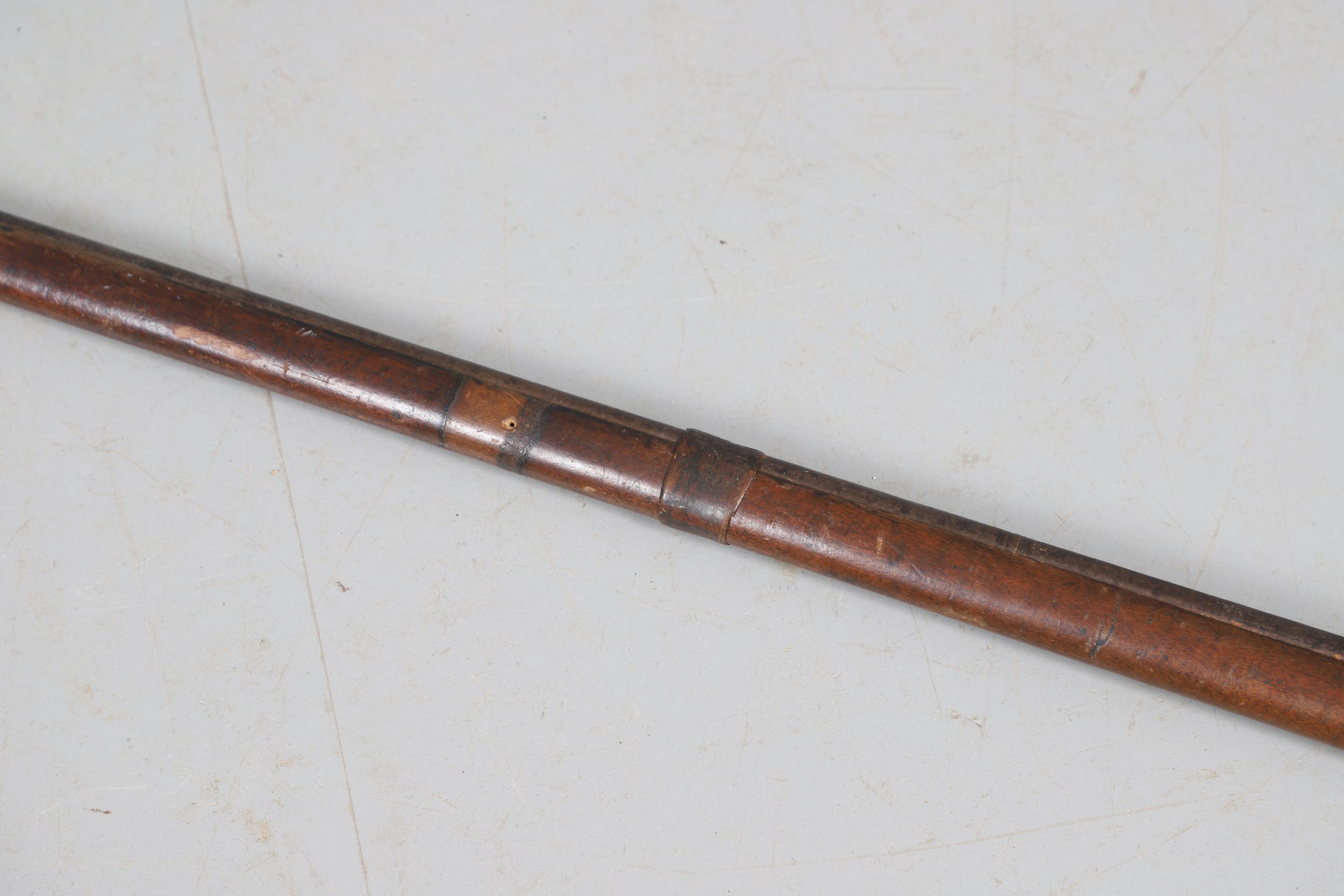 A 19TH CENTURY MATCHLOCK LONG GUN. - Image 10 of 25