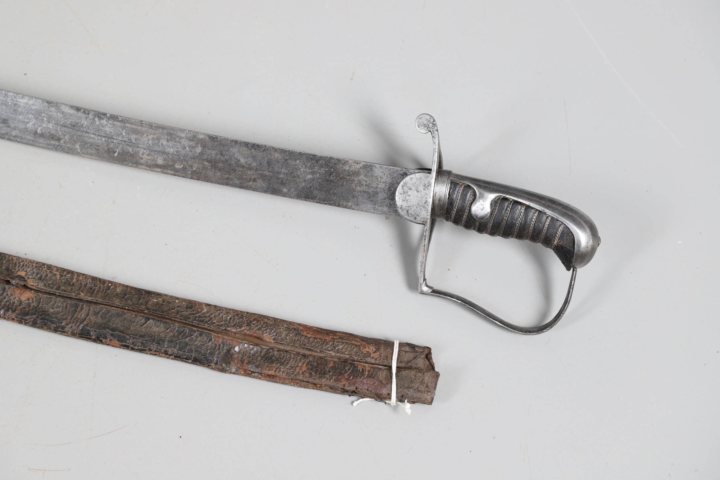 A 1796 PATTERN LIGHT CAVALRY OFFICER'S SWORD AND SCABBARD. - Image 9 of 12