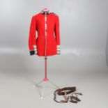 A 1959 PATTERN SCOTS GUARDS RED TUNIC, SAM BROWN AND SWORD FROG.
