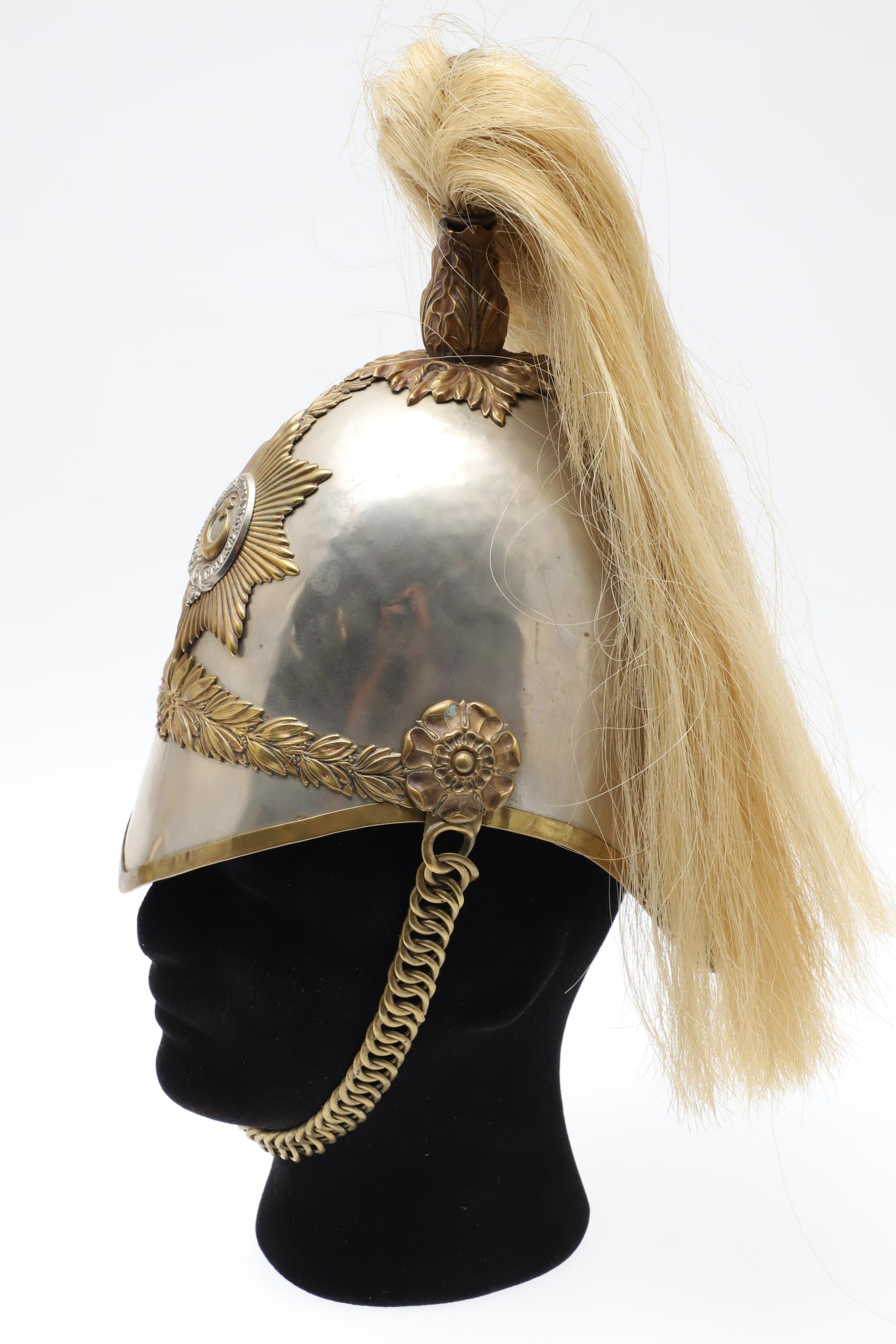 A ROYAL BERKSHIRE YEOMANRY CAVALRY 1871 PATTERN HELMET. - Image 7 of 14