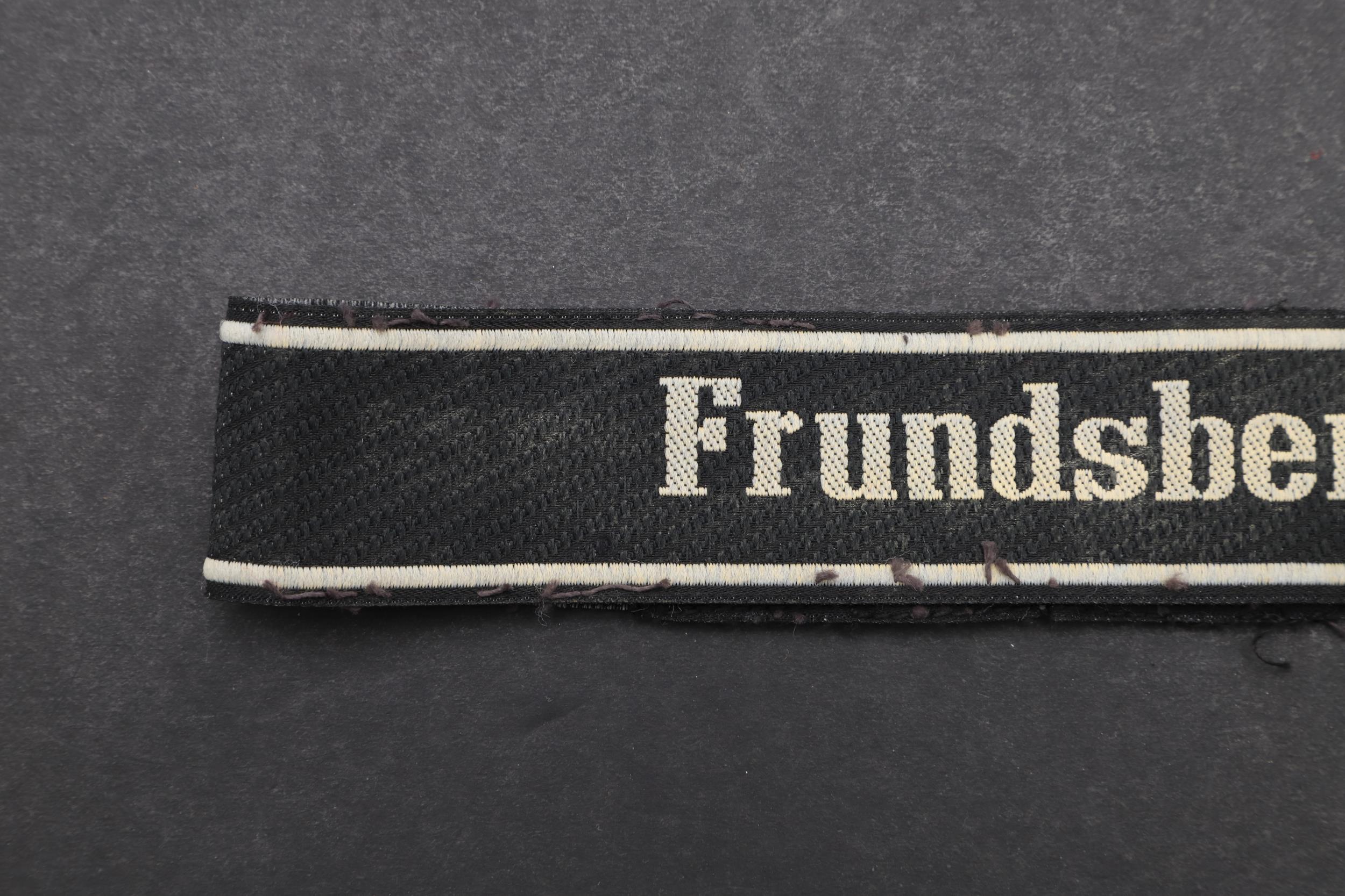 A SECOND WORLD WAR WAFFEN-SS 'FRUNDSBERG' CUFFBAND. - Image 3 of 6