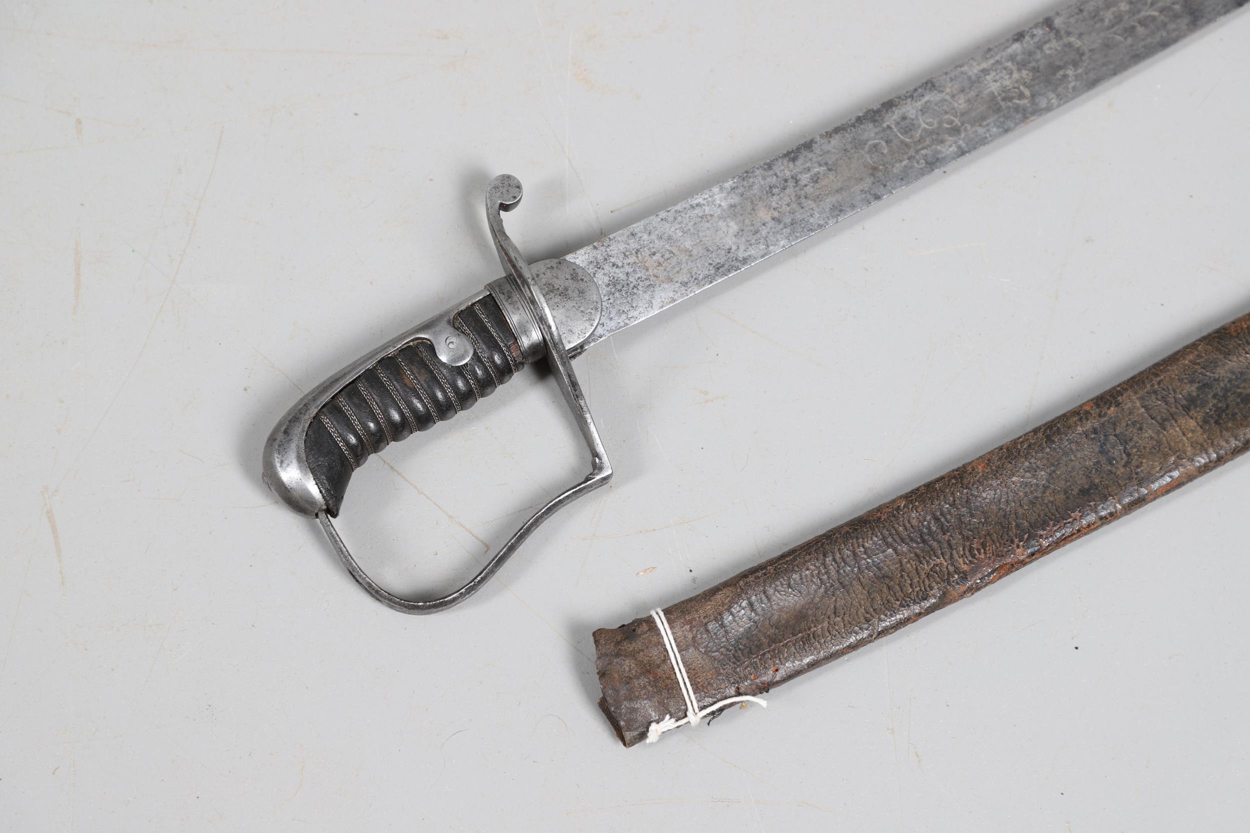 A 1796 PATTERN LIGHT CAVALRY OFFICER'S SWORD AND SCABBARD. - Image 7 of 12