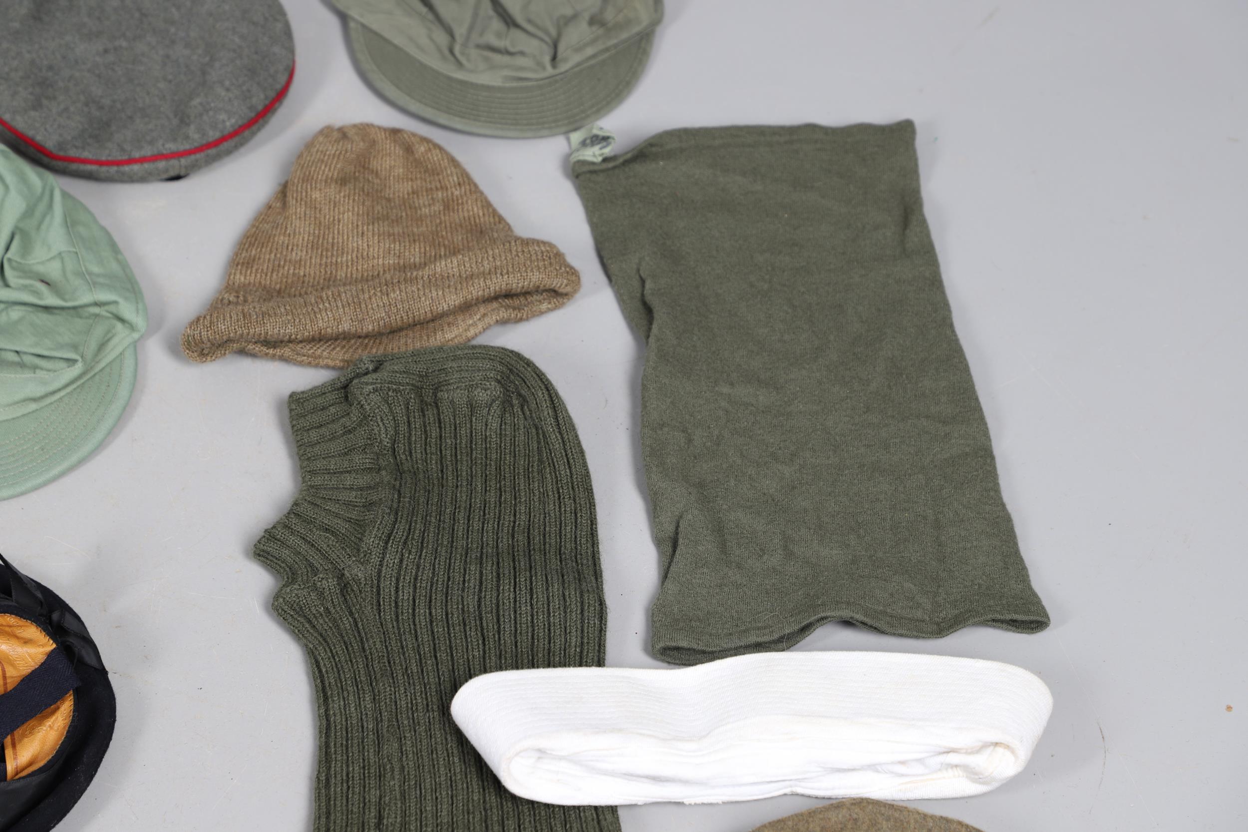 AN EXTENSIVE COLLECTION OF MILITARY UNIFORM CAPS, BERETS AND OTHER ITEMS. SECOND WORLD WAR AND LATER - Image 12 of 17