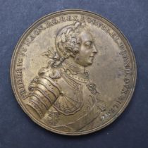 AN HISTORIC MEDAL MARKING THE CAPTURE OF PRAGUE, 1791 BY J.G. HOLTZHEY.