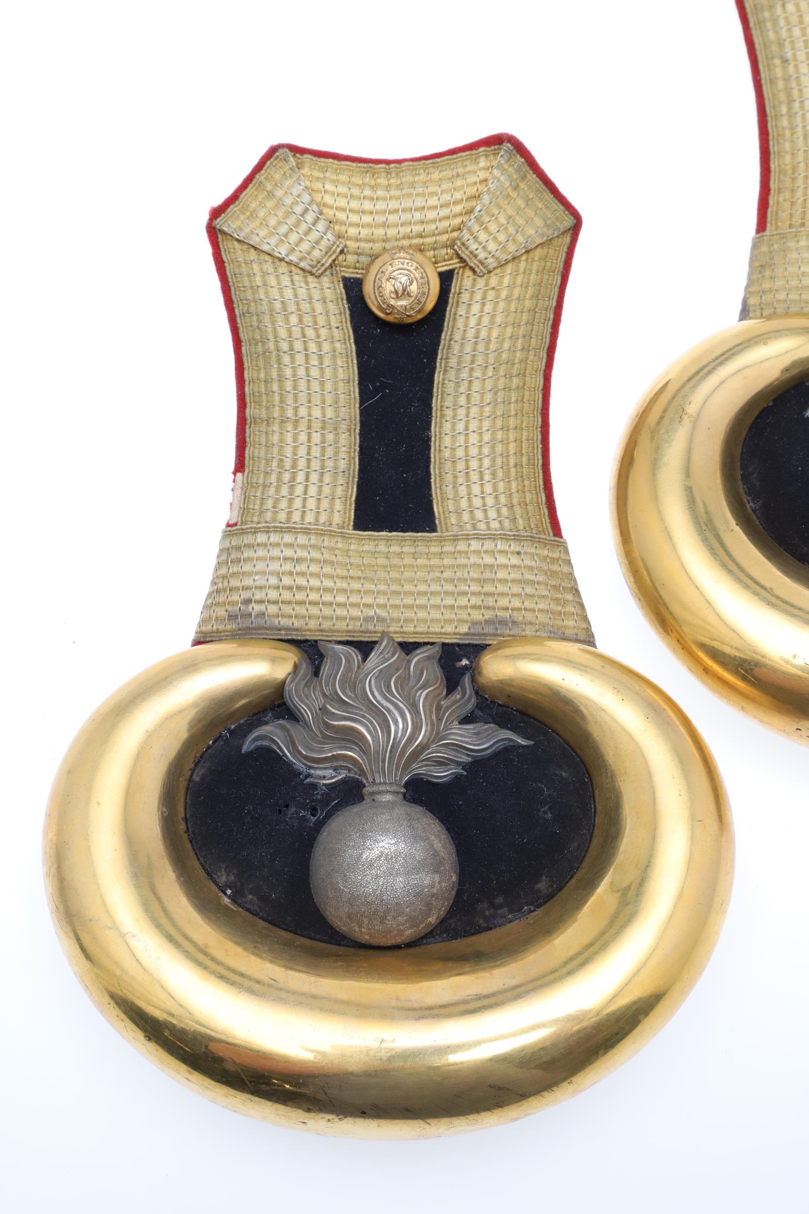 A PAIR OF VICTORIAN ROYAL ENGINEERS EPAULETTES. - Image 4 of 17