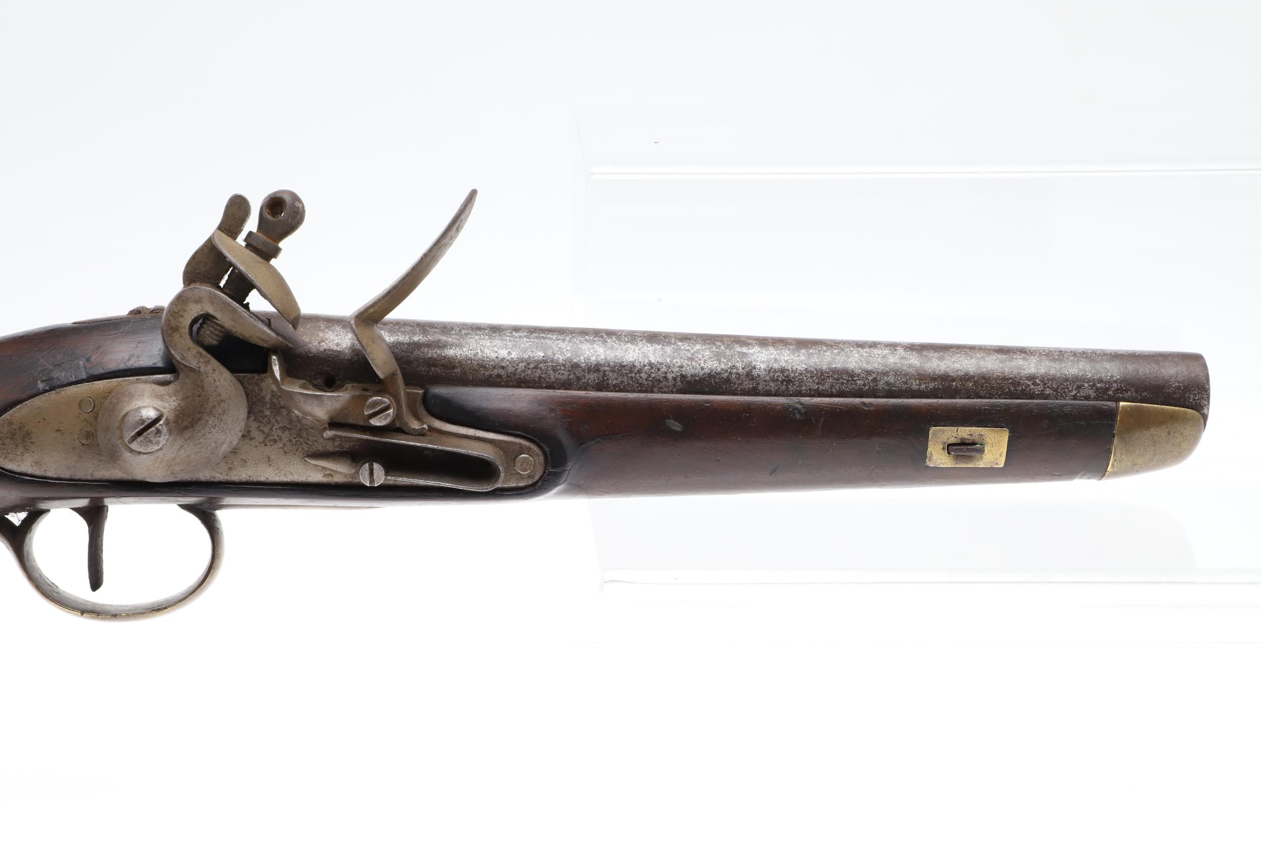 A 19TH CENTURY SEA SERVICE TYPE PISTOL. - Bild 3 aus 12