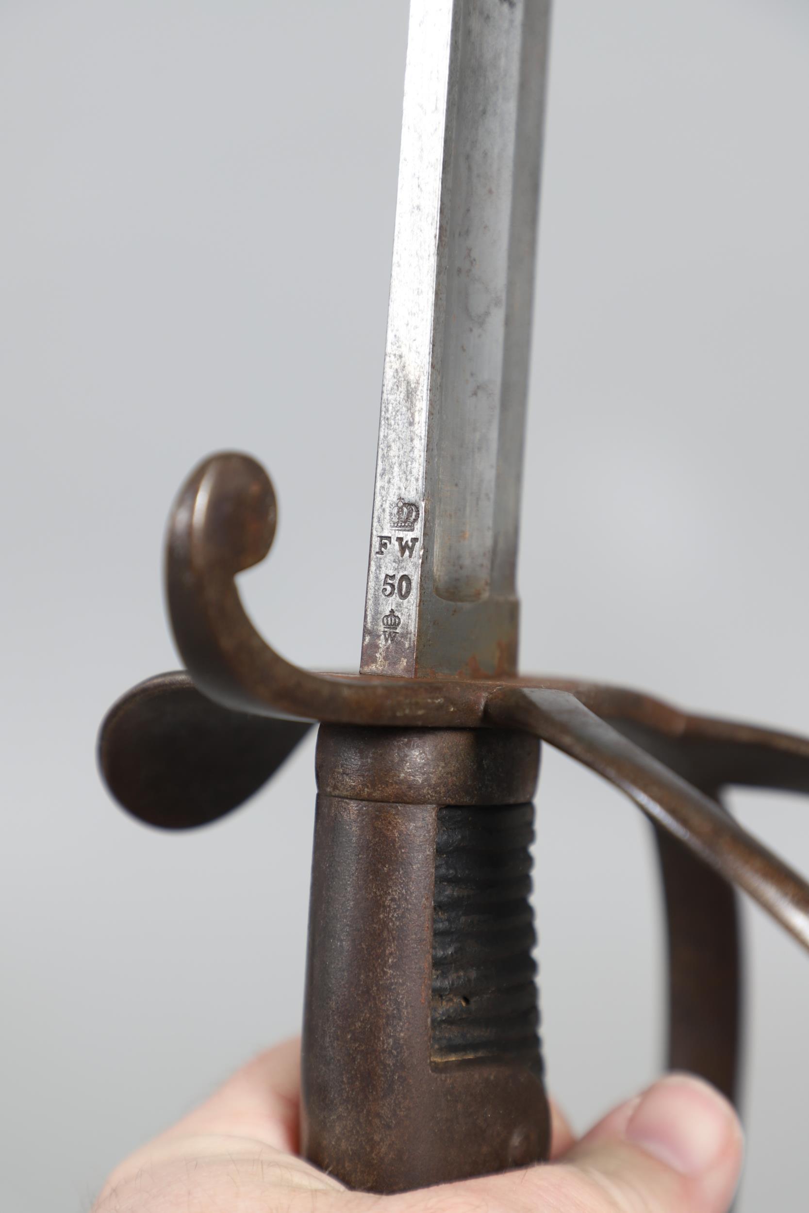 AN UNUSUAL BRITISH CRIMEAN WAR PERIOD ROYAL ENGINEERS DRIVERS SWORD AND SCABBARD. - Image 3 of 13