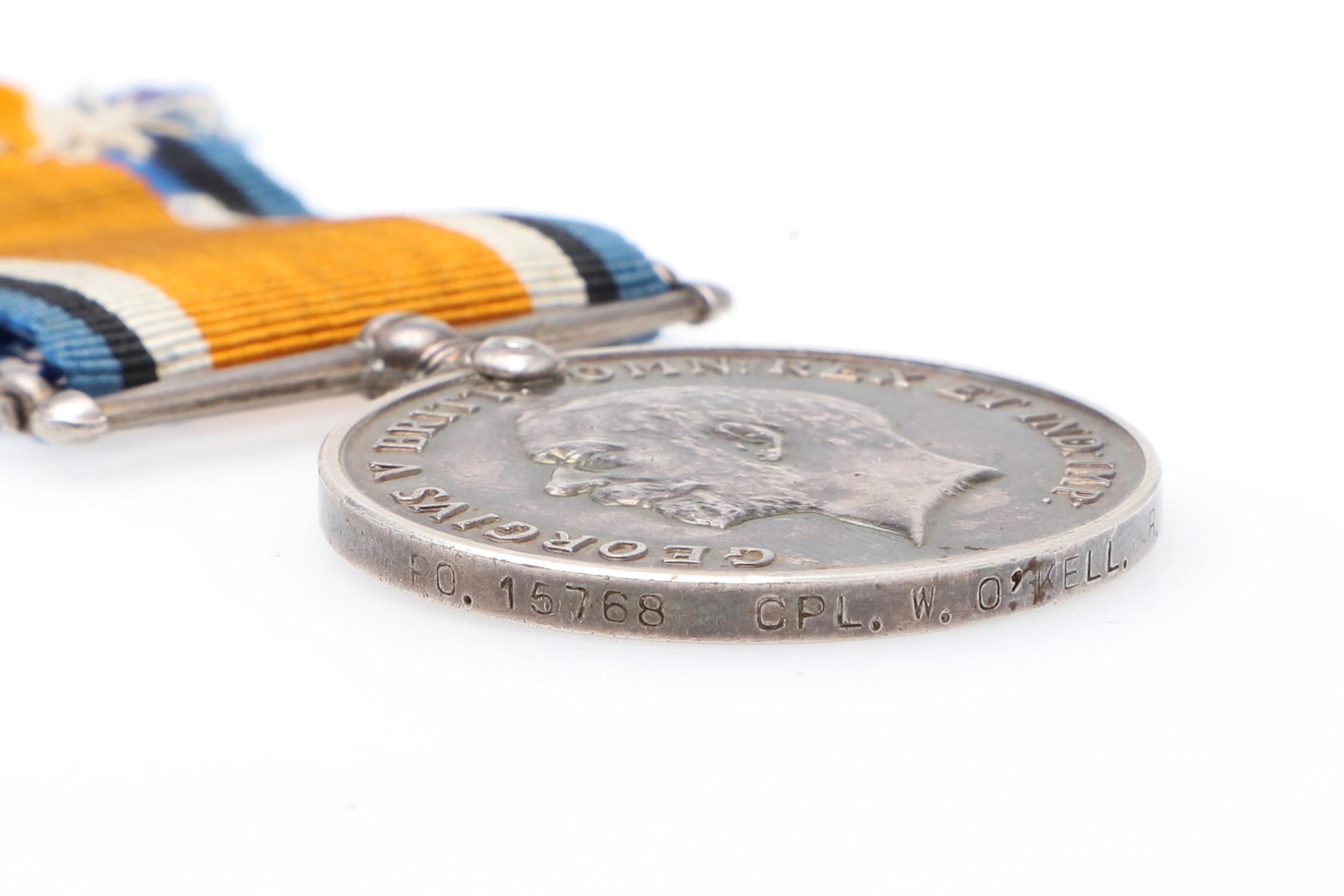 A FIRST WORLD WAR WAR MEDAL TO THE ROYAL MARINES LIGHT INFANTRY. - Image 3 of 4