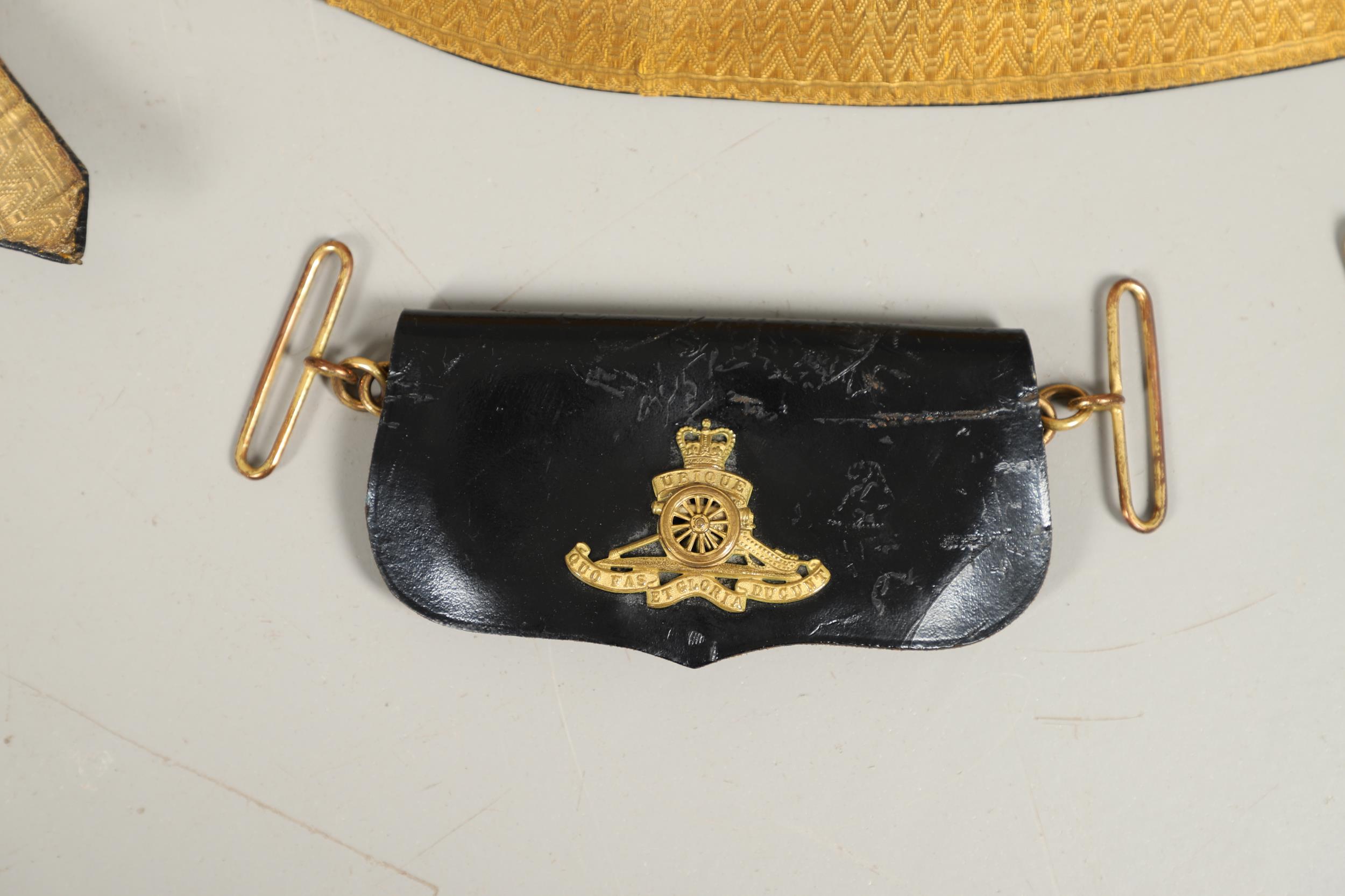A COLLECTION OF ROYAL ARTILLERY POUCHES, SHOULDER STRAPS AND OTHER ITEMS. - Image 3 of 15