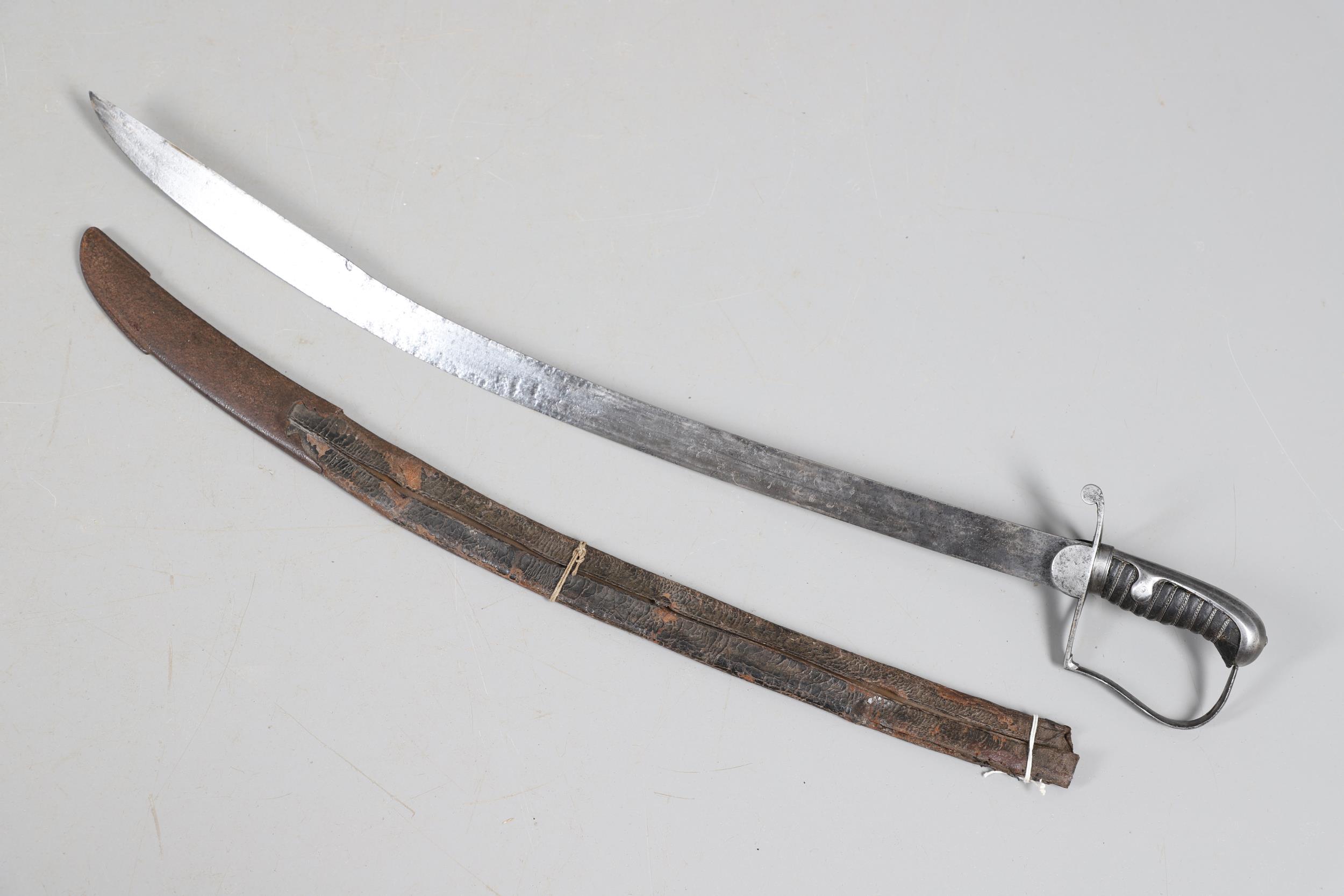 A 1796 PATTERN LIGHT CAVALRY OFFICER'S SWORD AND SCABBARD. - Image 8 of 12