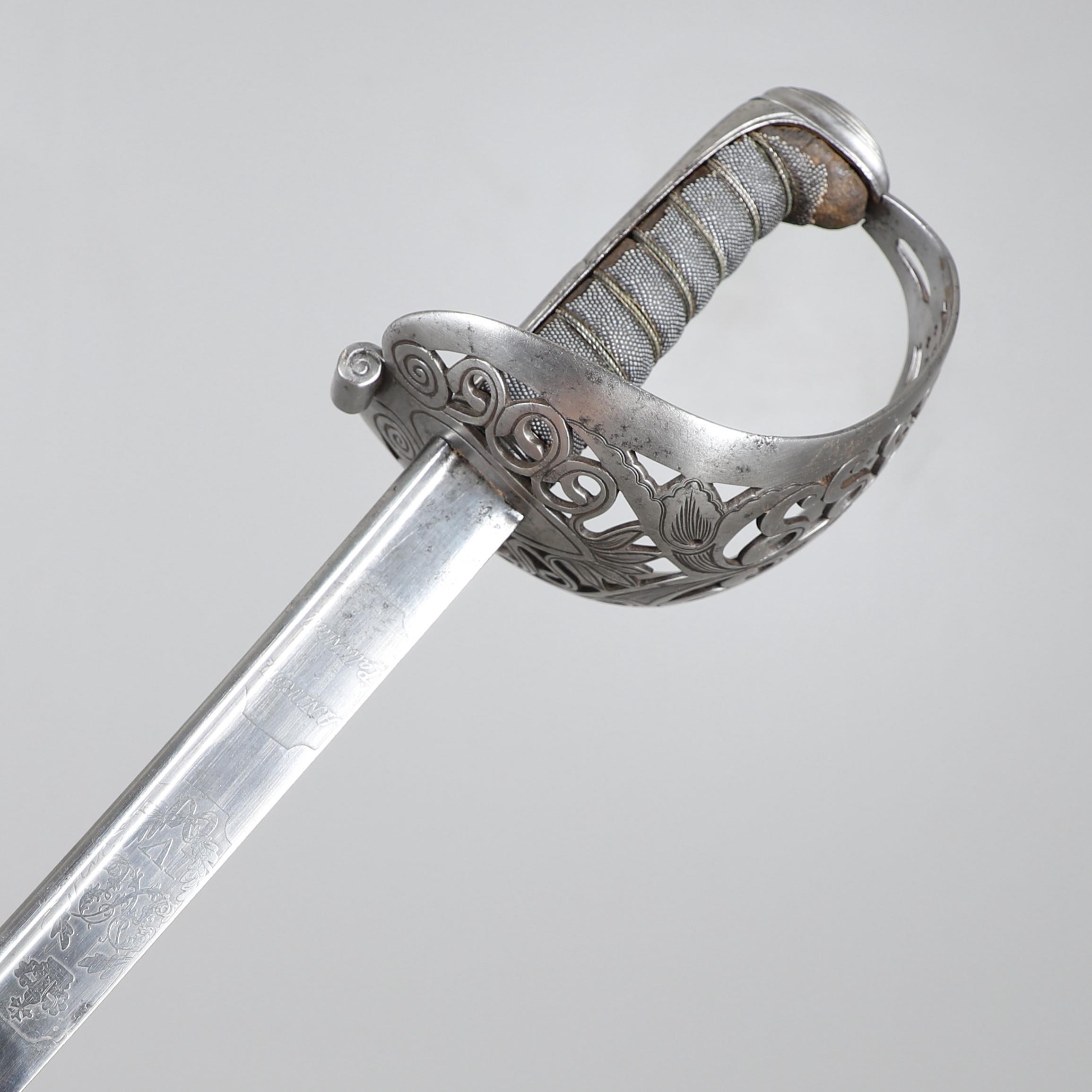 A GEORGE IV 1822 PATTERN HEAVY CAVALRY PATTERN SWORD BY ANDREWS OF PALL MALL. - Bild 2 aus 12