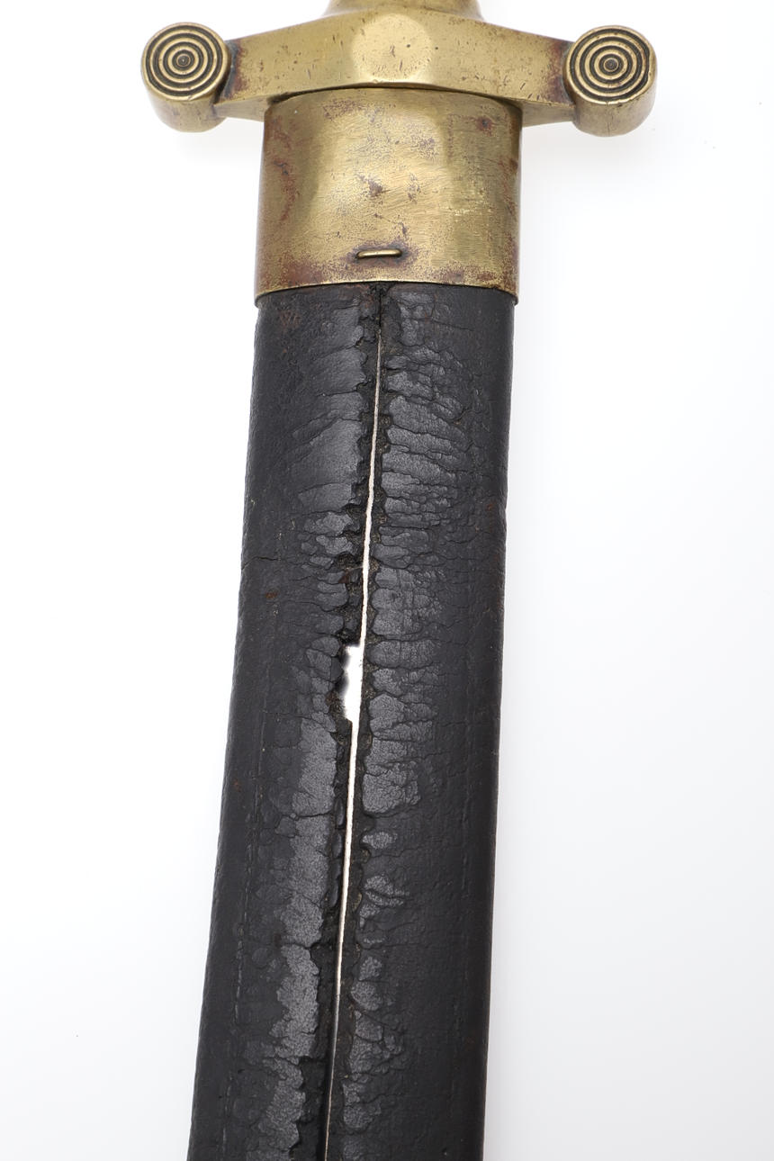 AN 1831 PATTERN FRENCH ARTILLERY SIDE ARM AND SCABBARD. - Bild 12 aus 13