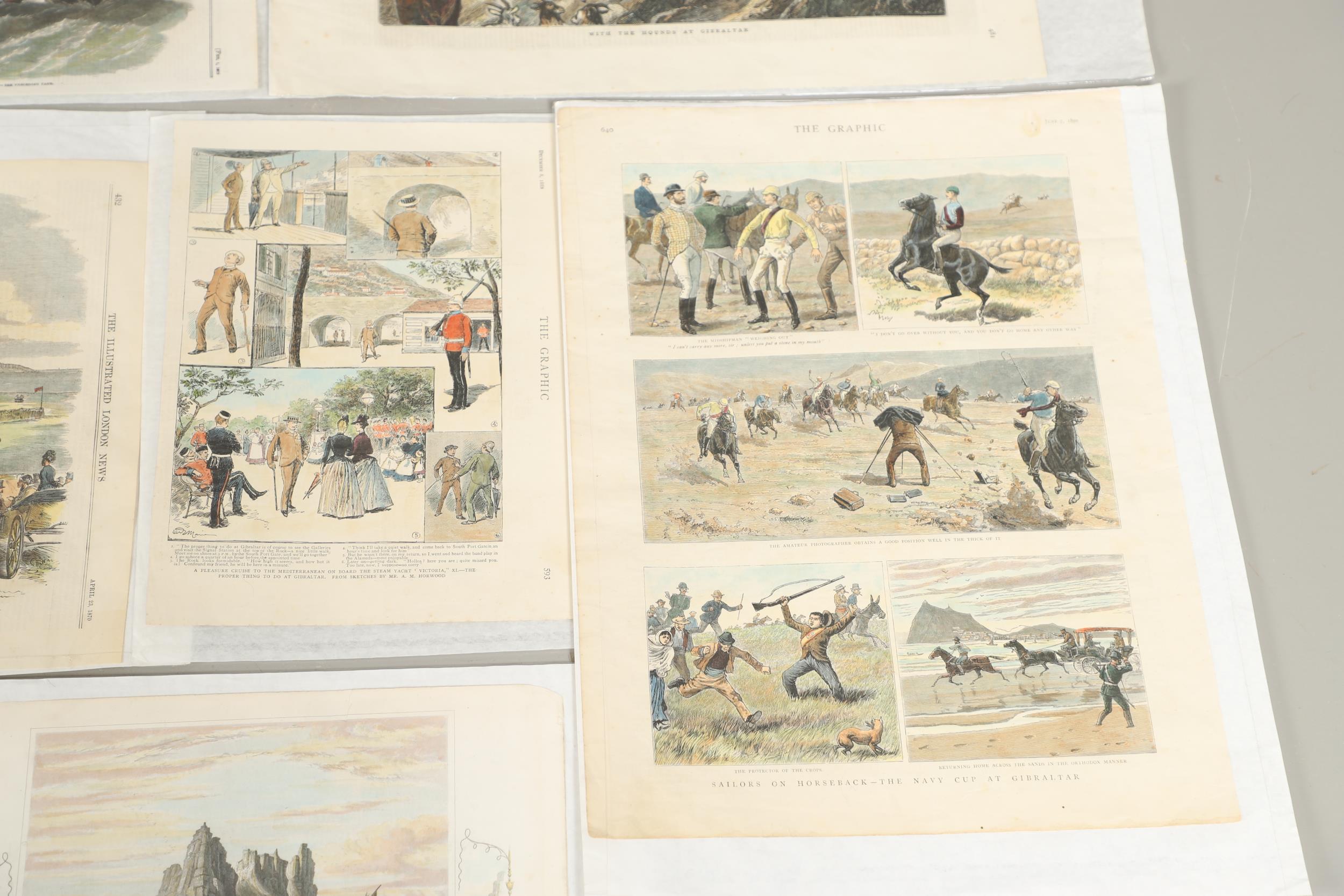 A COLLECTION OF VICTORIAN COLOURED PRINTS OF MILITARY SUBJECTS RELATING TO GIBRALTAR. - Bild 16 aus 20