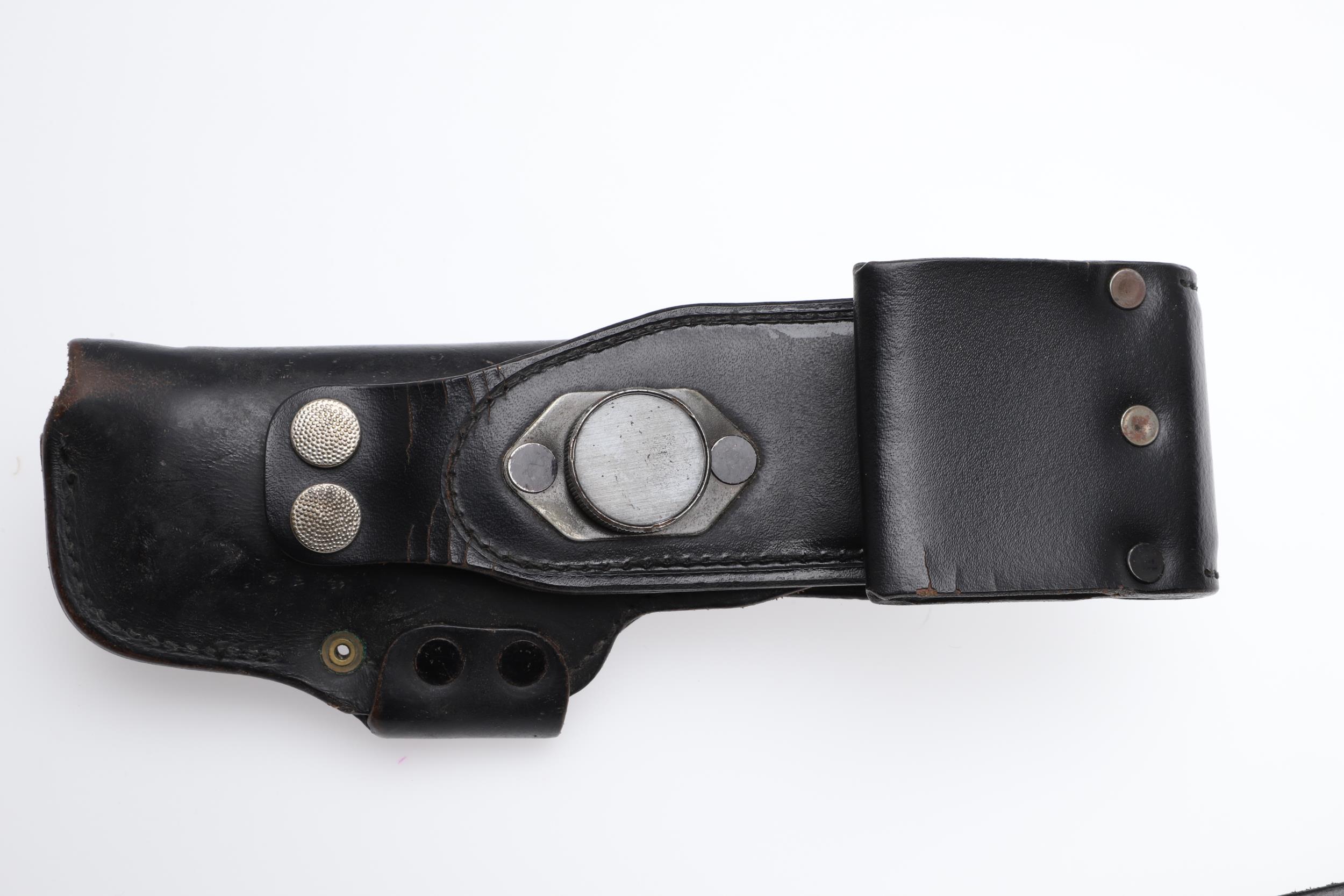 A LUGER HOLSTER AND ANOTHER SIMILAR. - Image 5 of 12