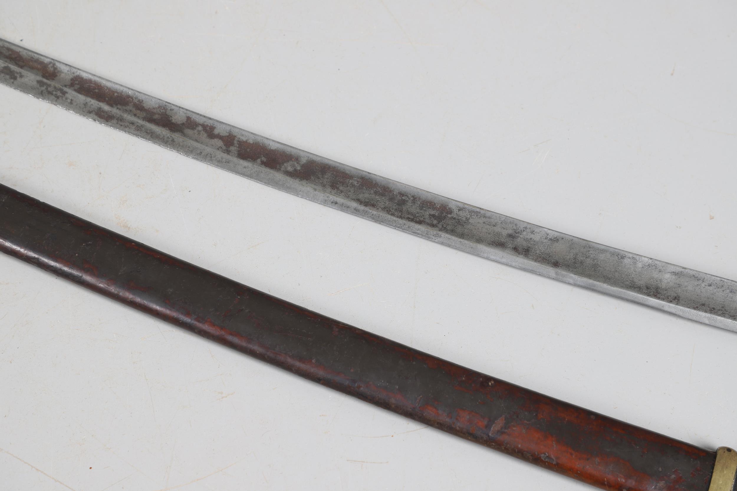 A FIRST WORLD WAR RUSSIAN 1881 PATTERN CAVALRY TROOPER'S SWORD AND SCABBARD. - Image 11 of 13