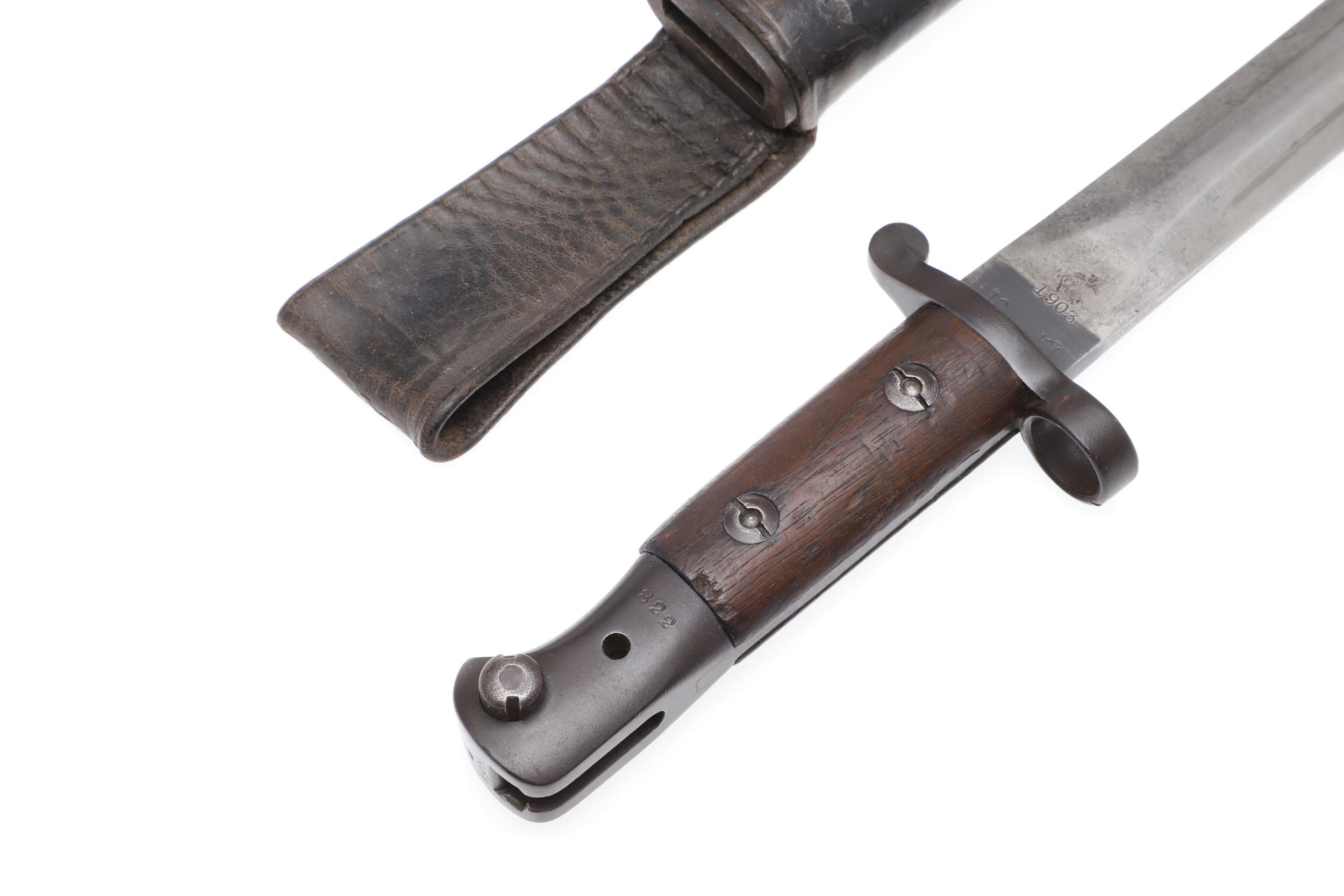 A 1903 PATTERN BAYONET AND SCABBARD. - Image 4 of 12