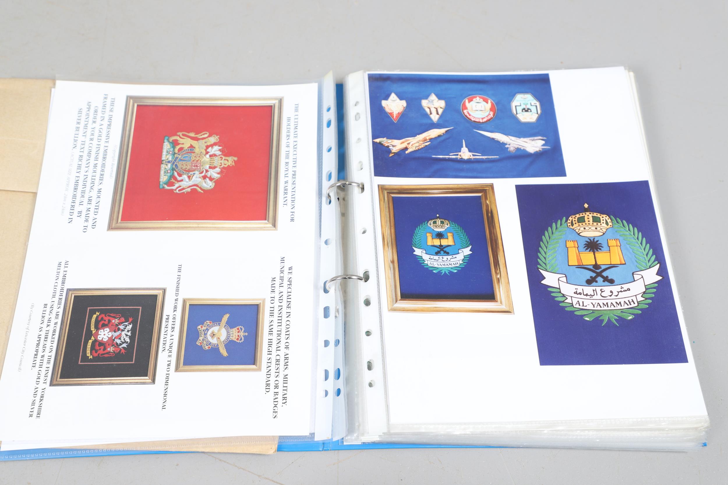 A LARGE COLELCTION OF ARTWORK OF MILITARY CRESTS. IN FOUR ALBUMS AND MANY LOOSE. - Bild 48 aus 63