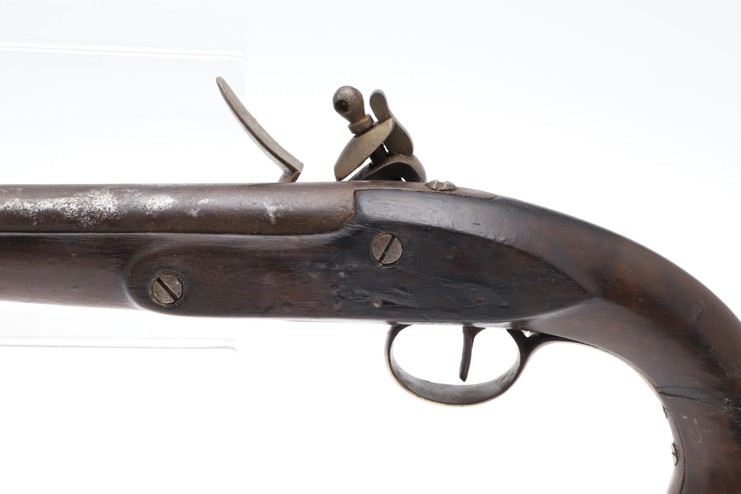 A 19TH CENTURY SEA SERVICE TYPE PISTOL. - Image 9 of 12