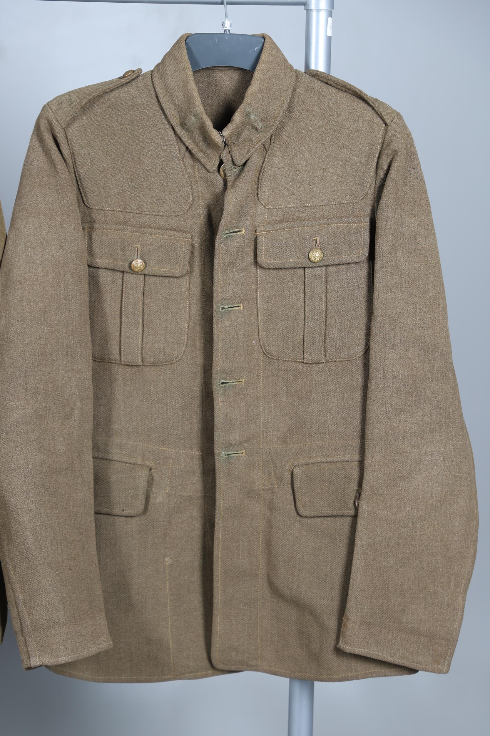 THREE 1922 PATTERN OR SIMILAR JACKETS WITH GENERAL SERVICE BUTTONS. - Image 4 of 12