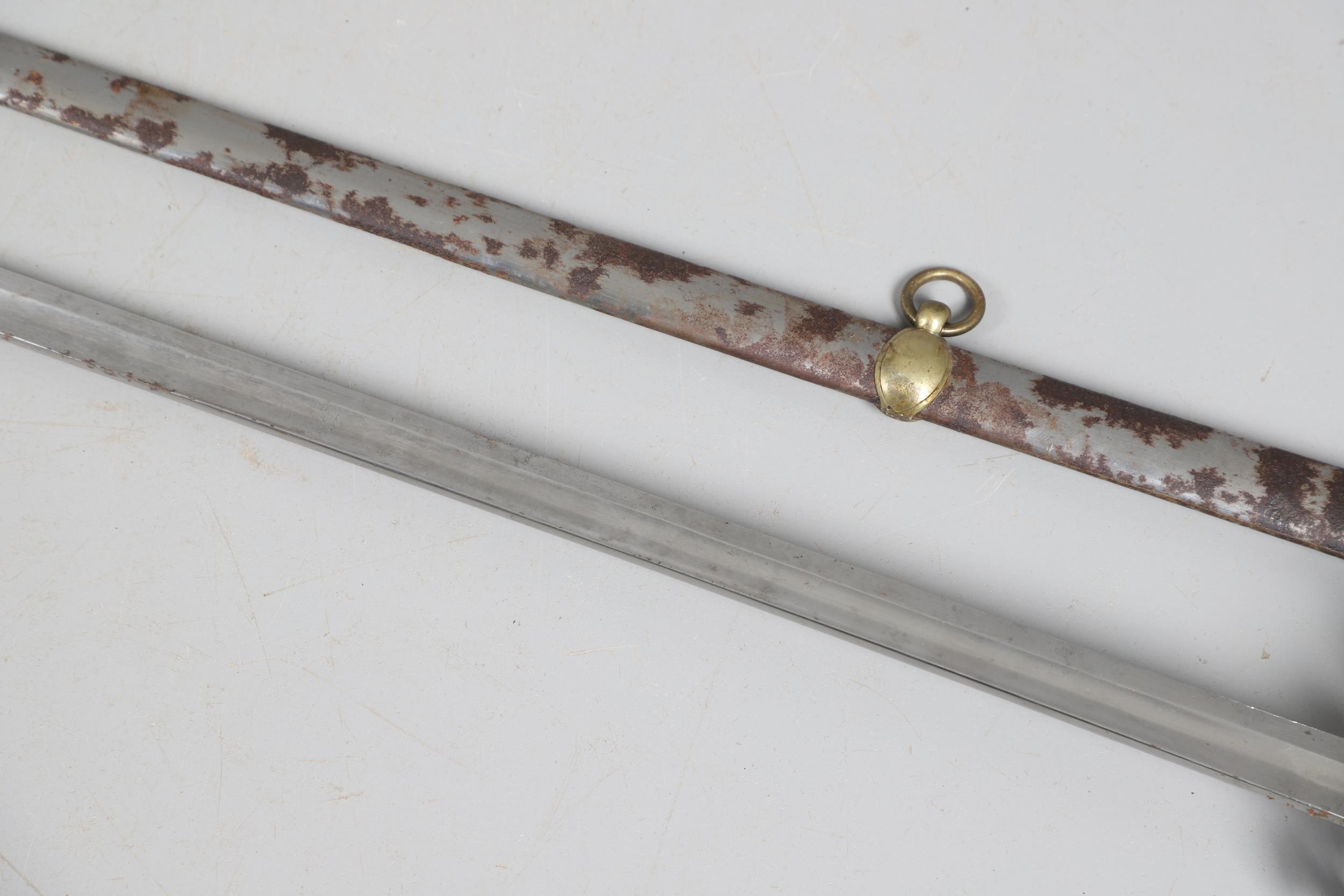 A VICTORIAN 1834/1874 PATTERN HOUSEHOLD CAVALRY OFFICER'S SWORD AND SCABBARD. - Image 12 of 13