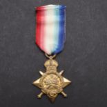 A FIRST WORLD WAR 1914-15 STAR TO THE YORKSHIRE AND LANCASHIRE REGIMENT.
