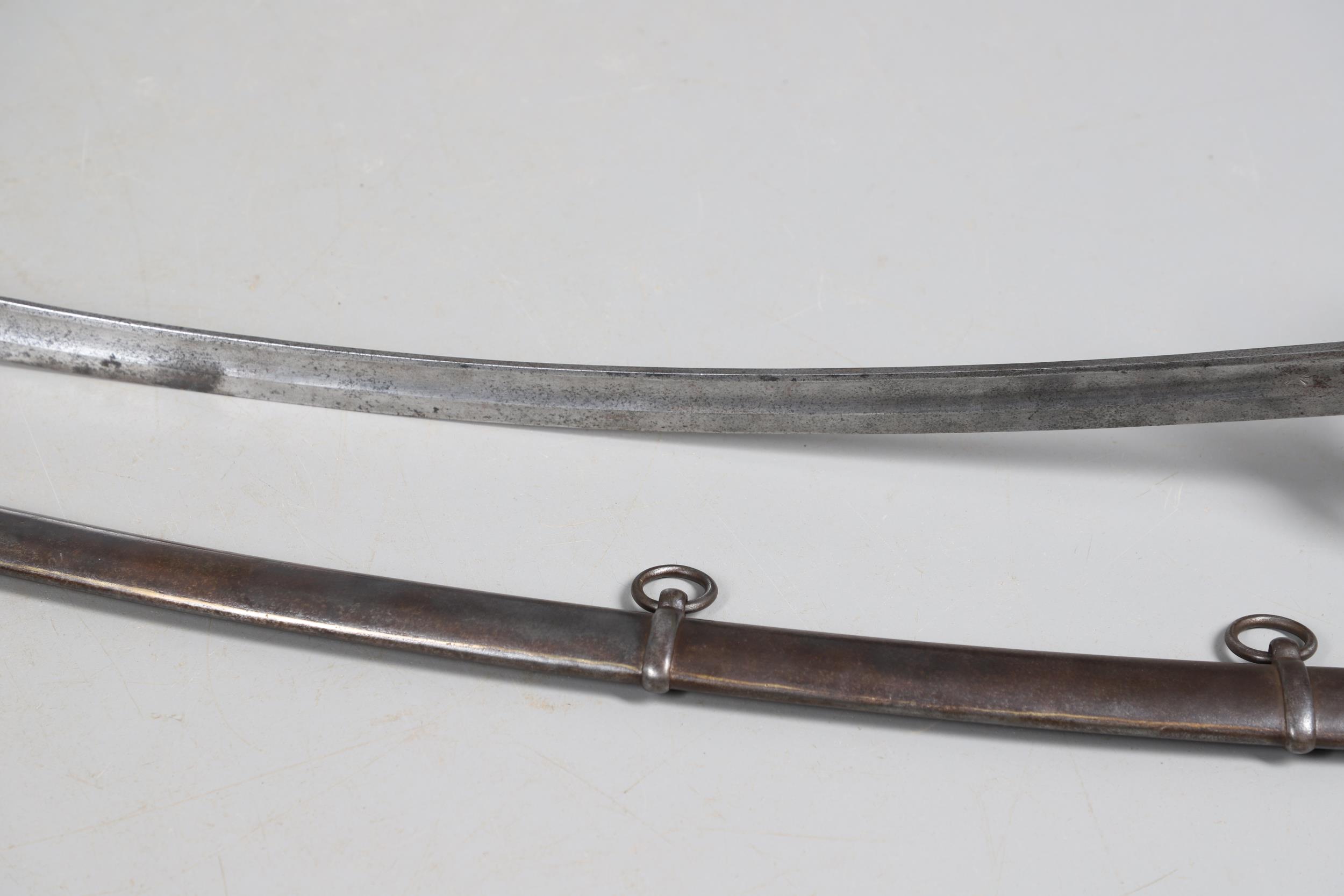AN UNUSUAL BRITISH CRIMEAN WAR PERIOD ROYAL ENGINEERS DRIVERS SWORD AND SCABBARD. - Image 11 of 13