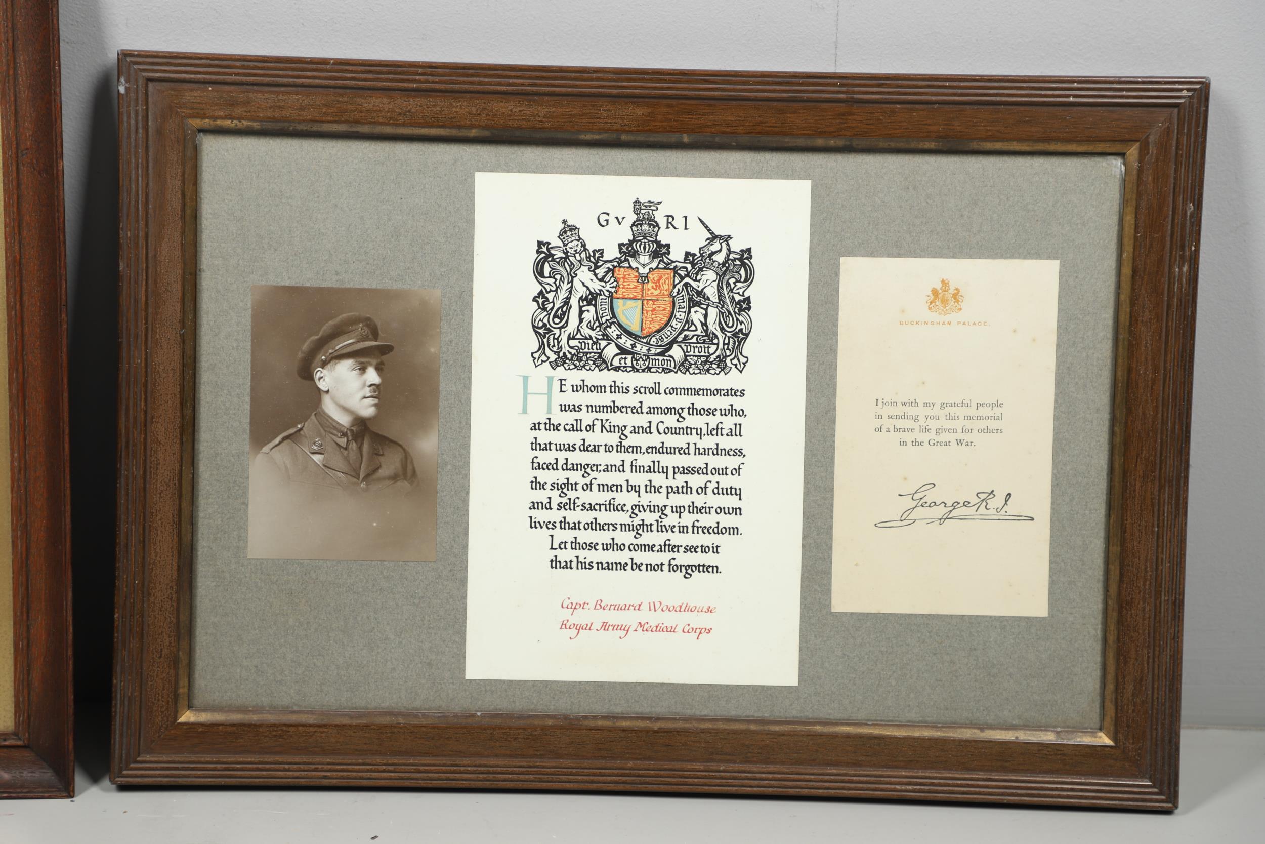 A CARICATURE AND MEMORIAL TO CAPTAIN BERNARD WOODHOUSE OF THE ROYAL ARMY MEDICAL CORPS. - Image 3 of 5