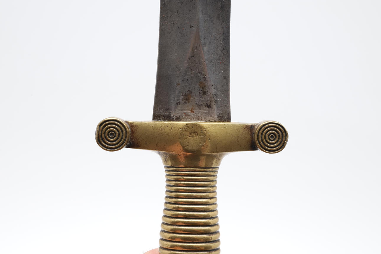 AN 1831 PATTERN FRENCH ARTILLERY SIDE ARM AND SCABBARD. - Image 9 of 13
