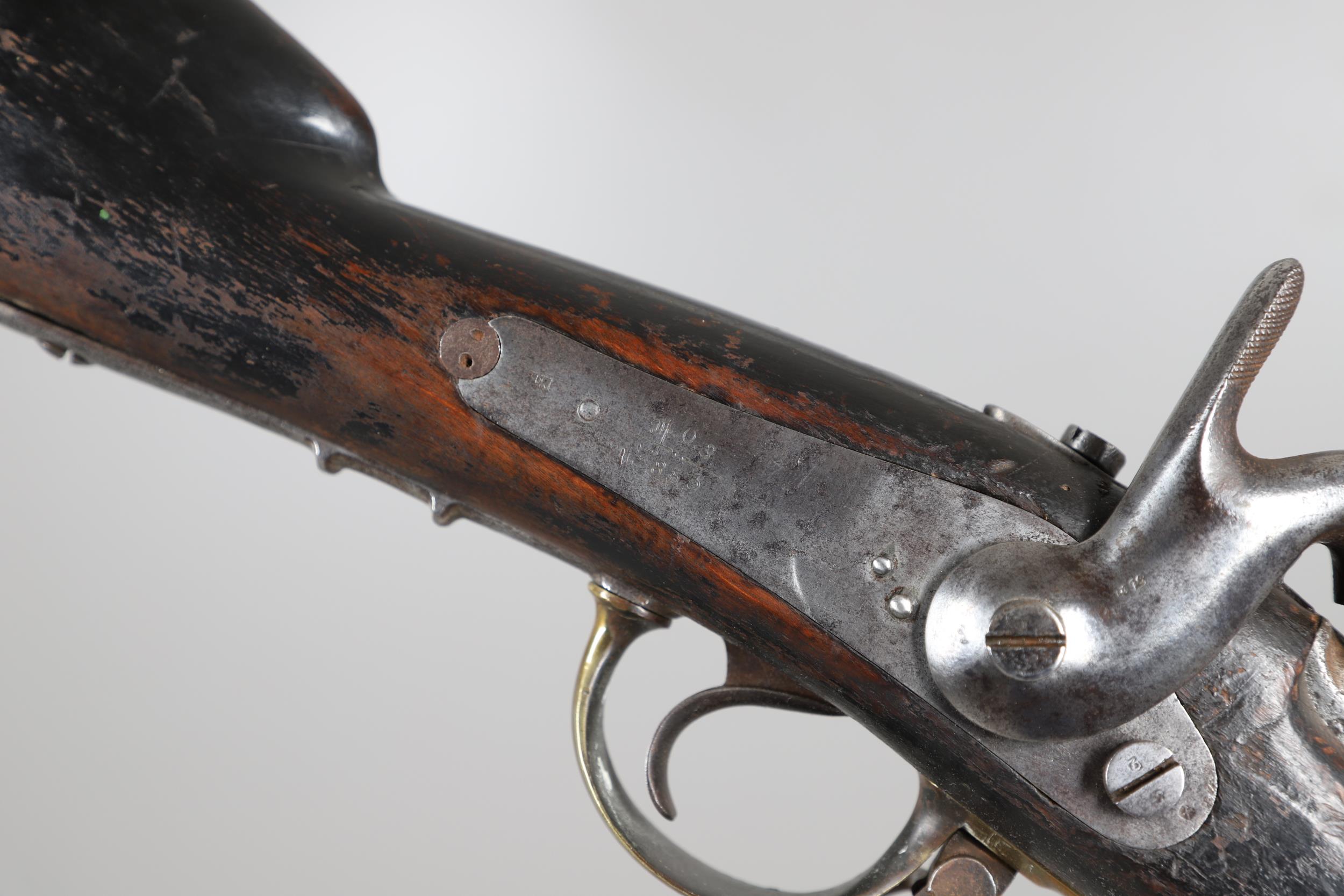 A RUSSIAN 1845 PATTERN PERCUSSION MUSKET DATED 1853. - Image 18 of 22