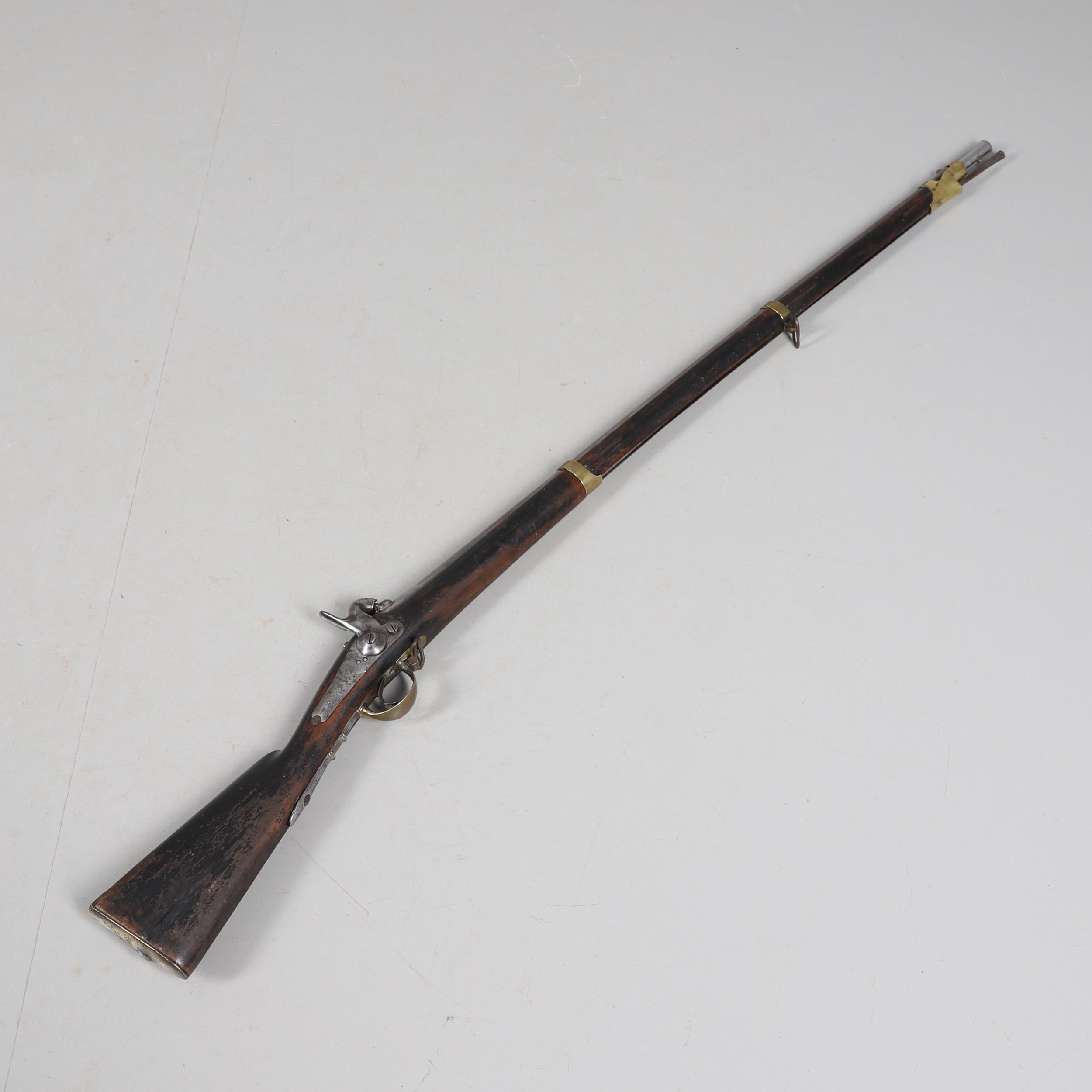 A RUSSIAN 1845 PATTERN PERCUSSION MUSKET DATED 1853. - Image 3 of 22