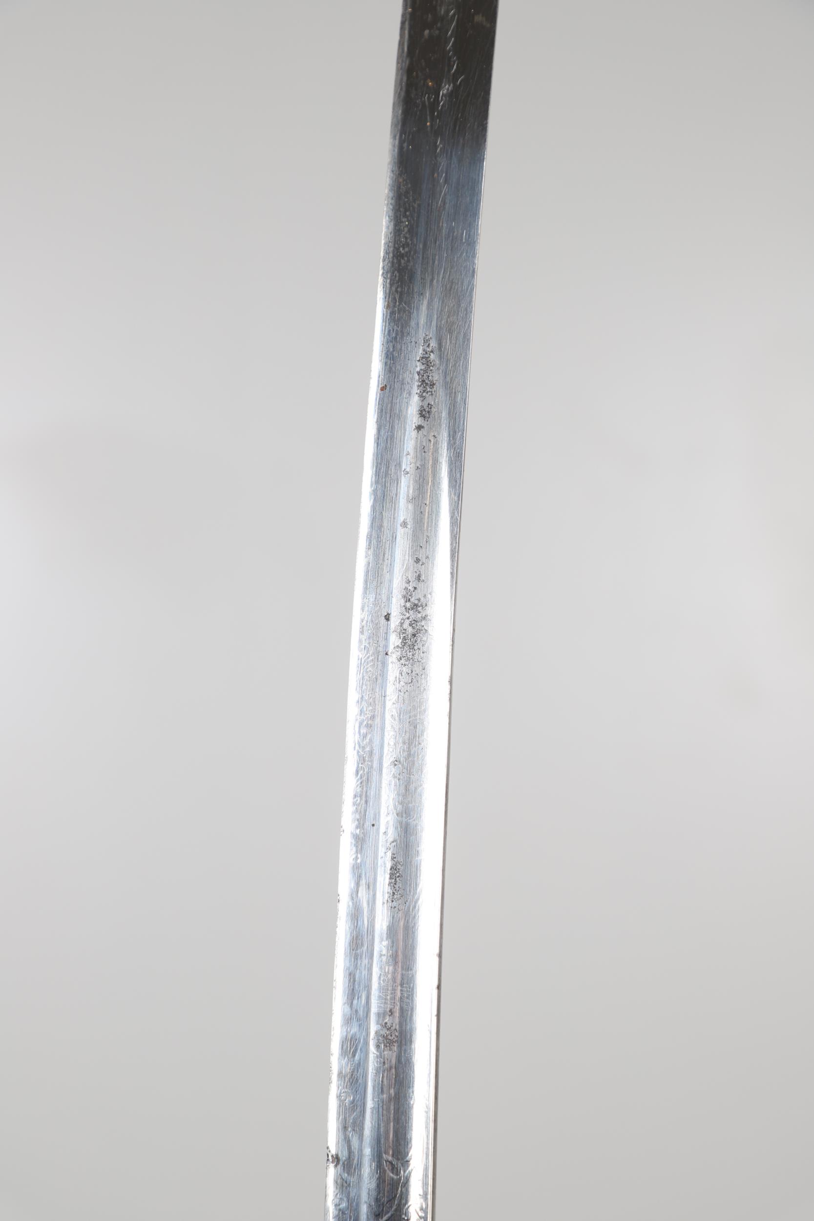 A VICTORIAN 1827 PATTERN ADMIRALS SWORD AND SCABBARD. - Image 16 of 22